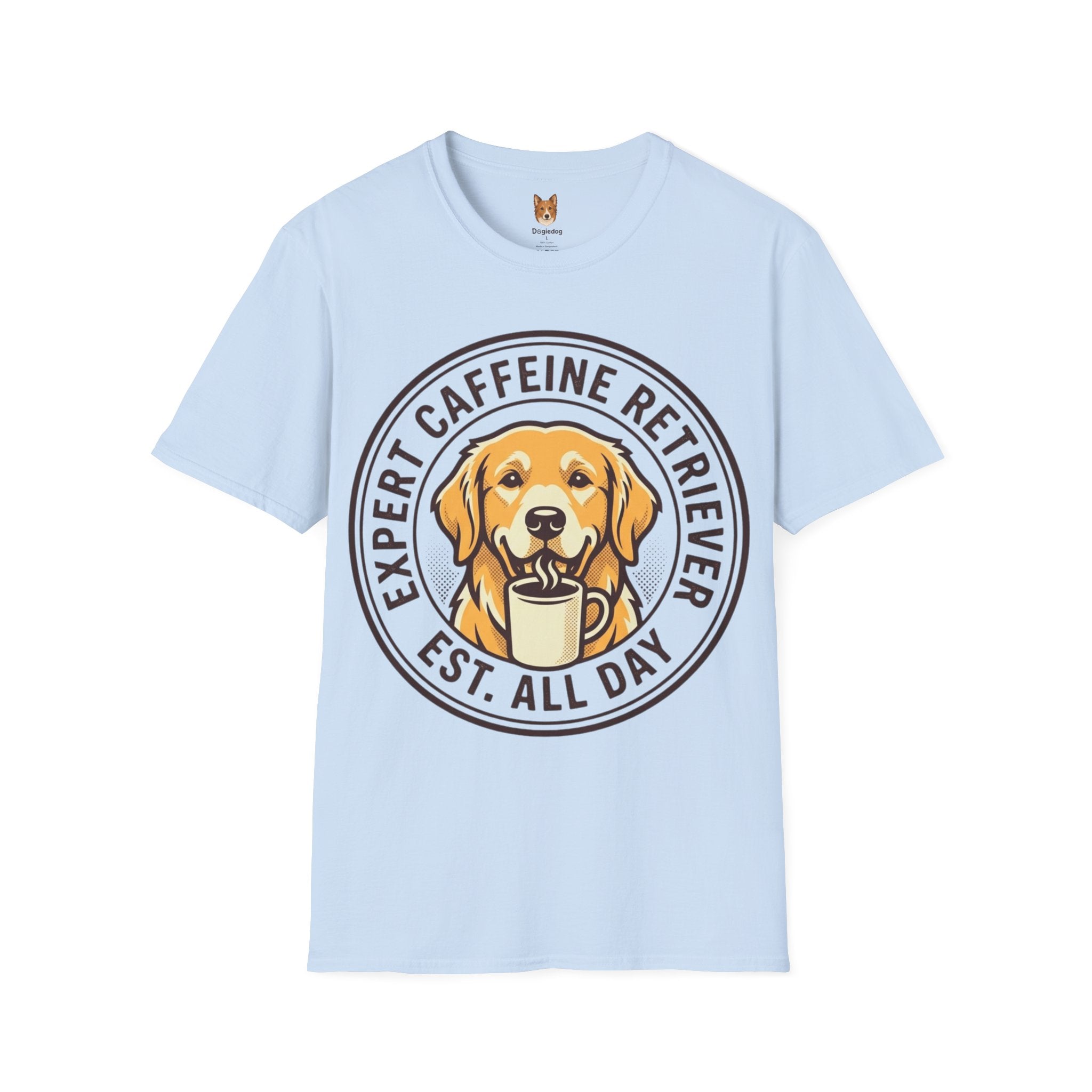 Golden Retriever x Caffeine Retriever - T-Shirt