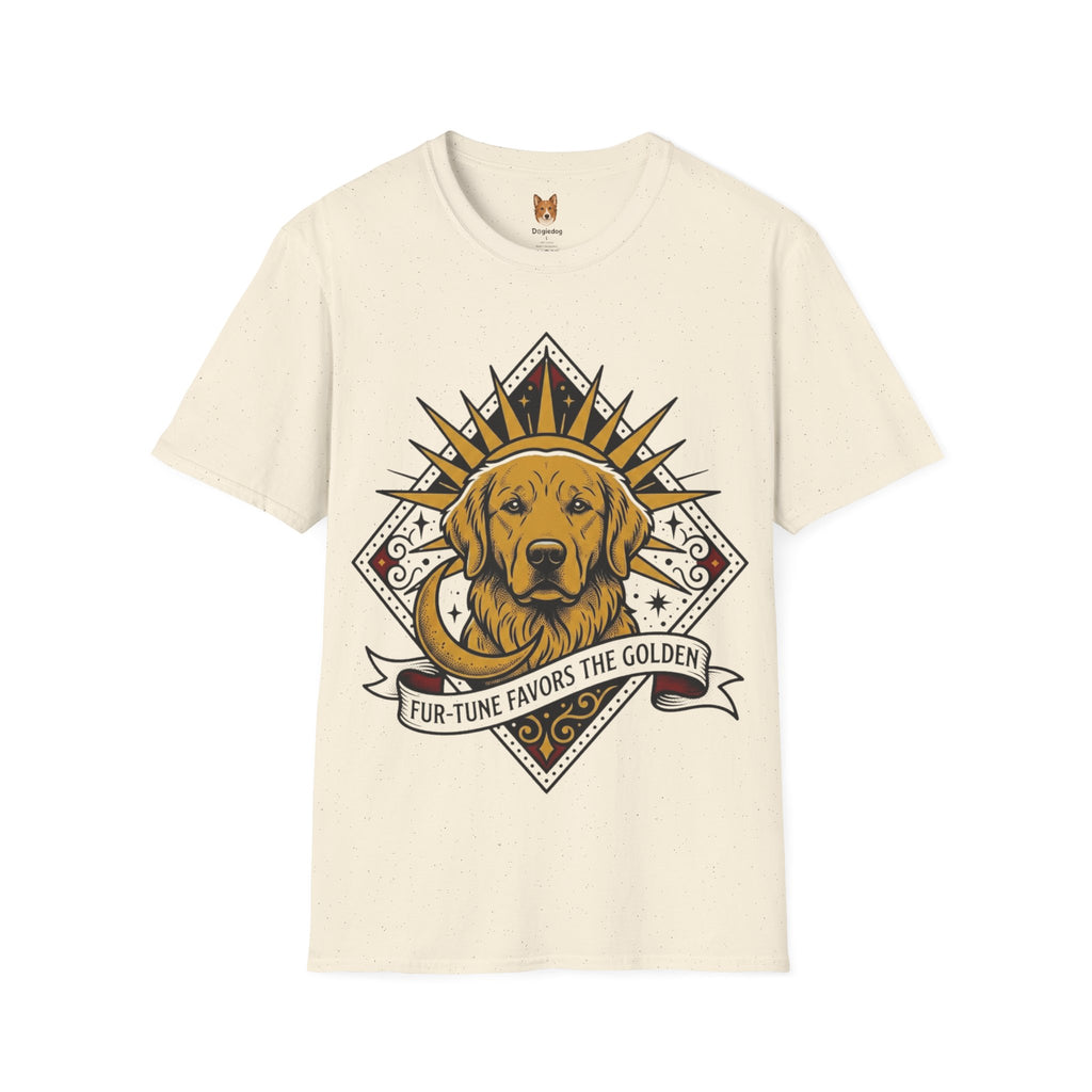 Golden Retriever x Furtune Favors the Golden - T-Shirt