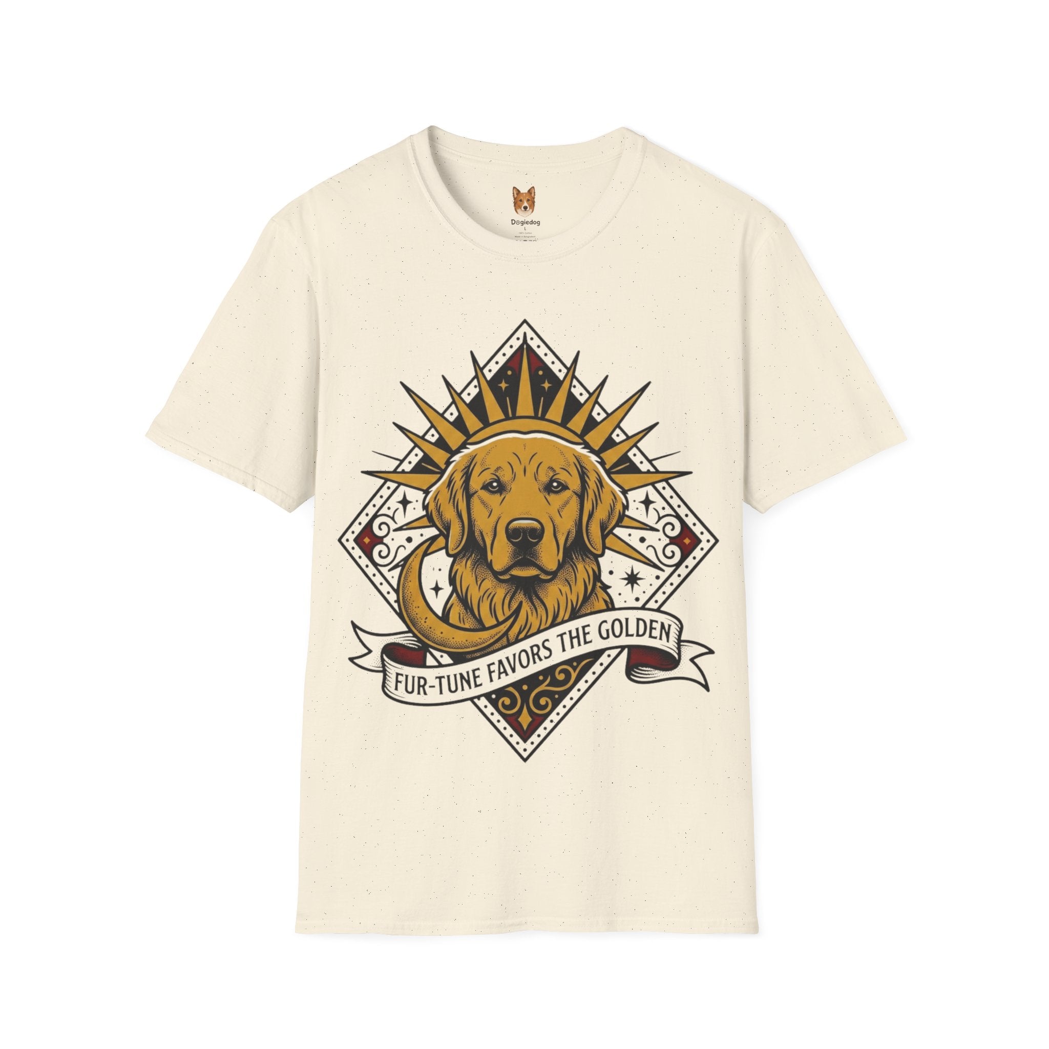 Golden Retriever x Furtune Favors the Golden - T-Shirt