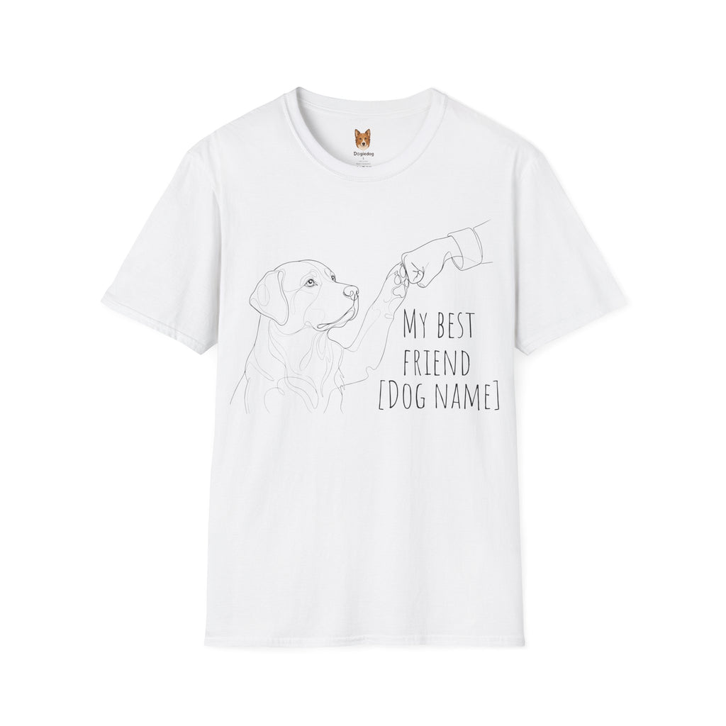 Labrador x Line Art x Fist Bump x My Best Friend - T-Shirt