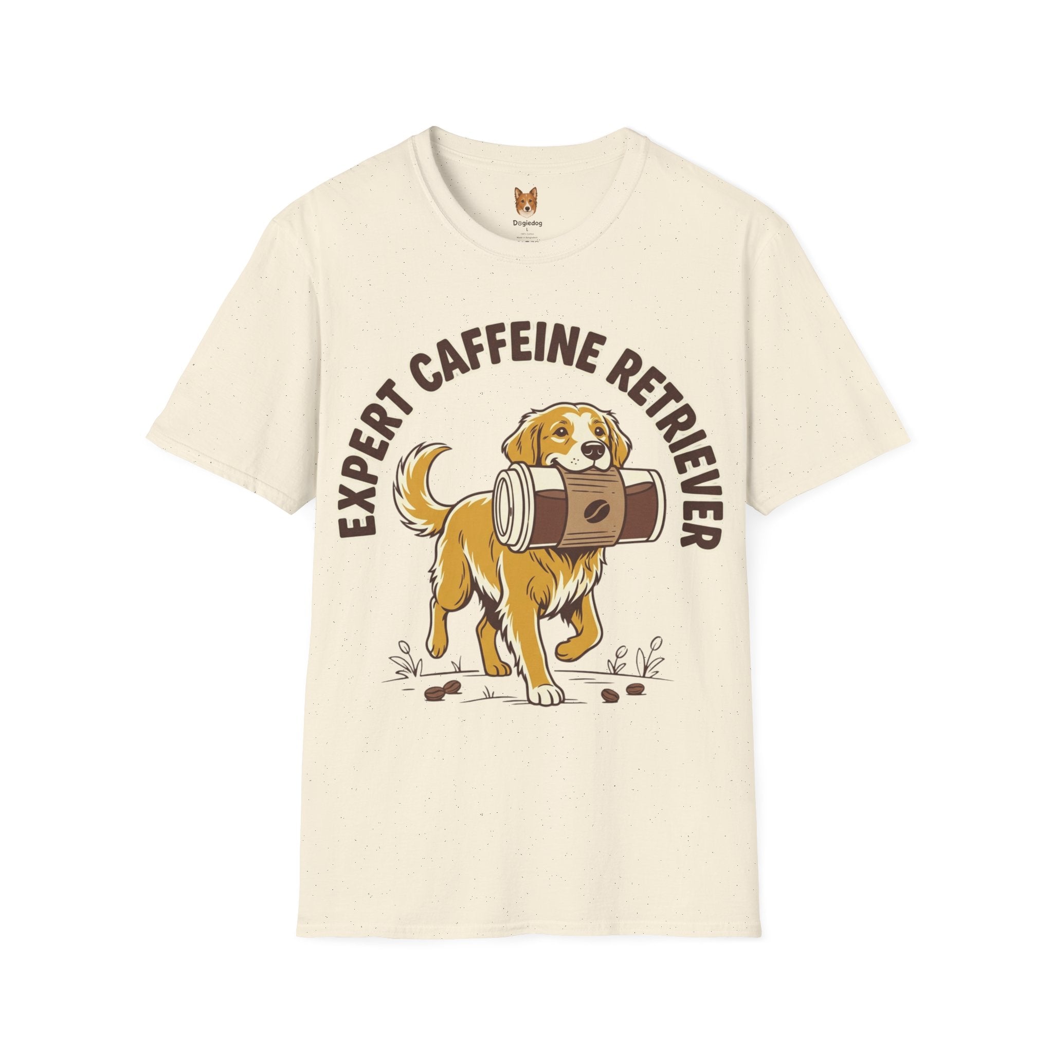 Golden Retriever x Caffeine Retriever - T-Shirt