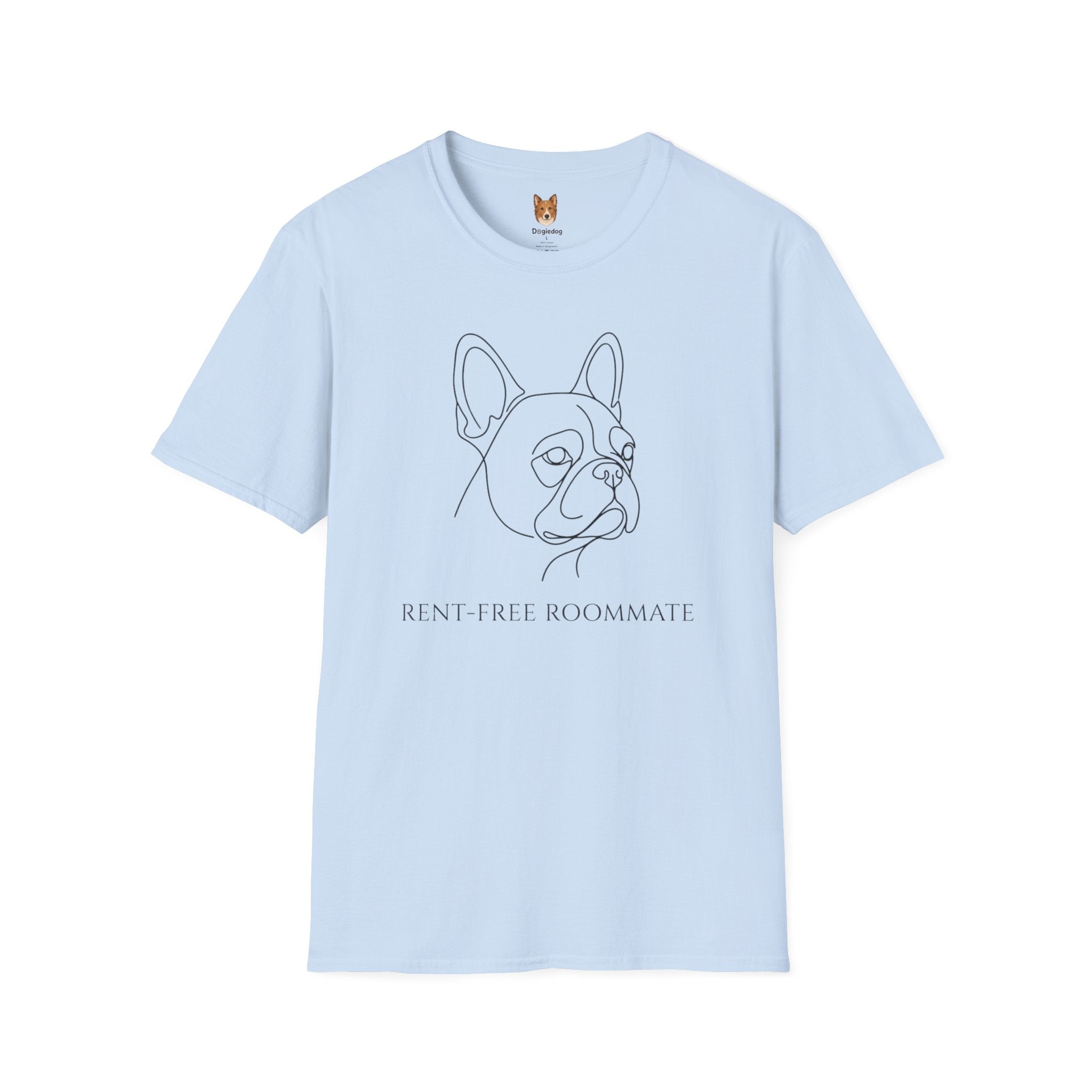 French Bulldog x Rent Free Roommate - T-Shirt