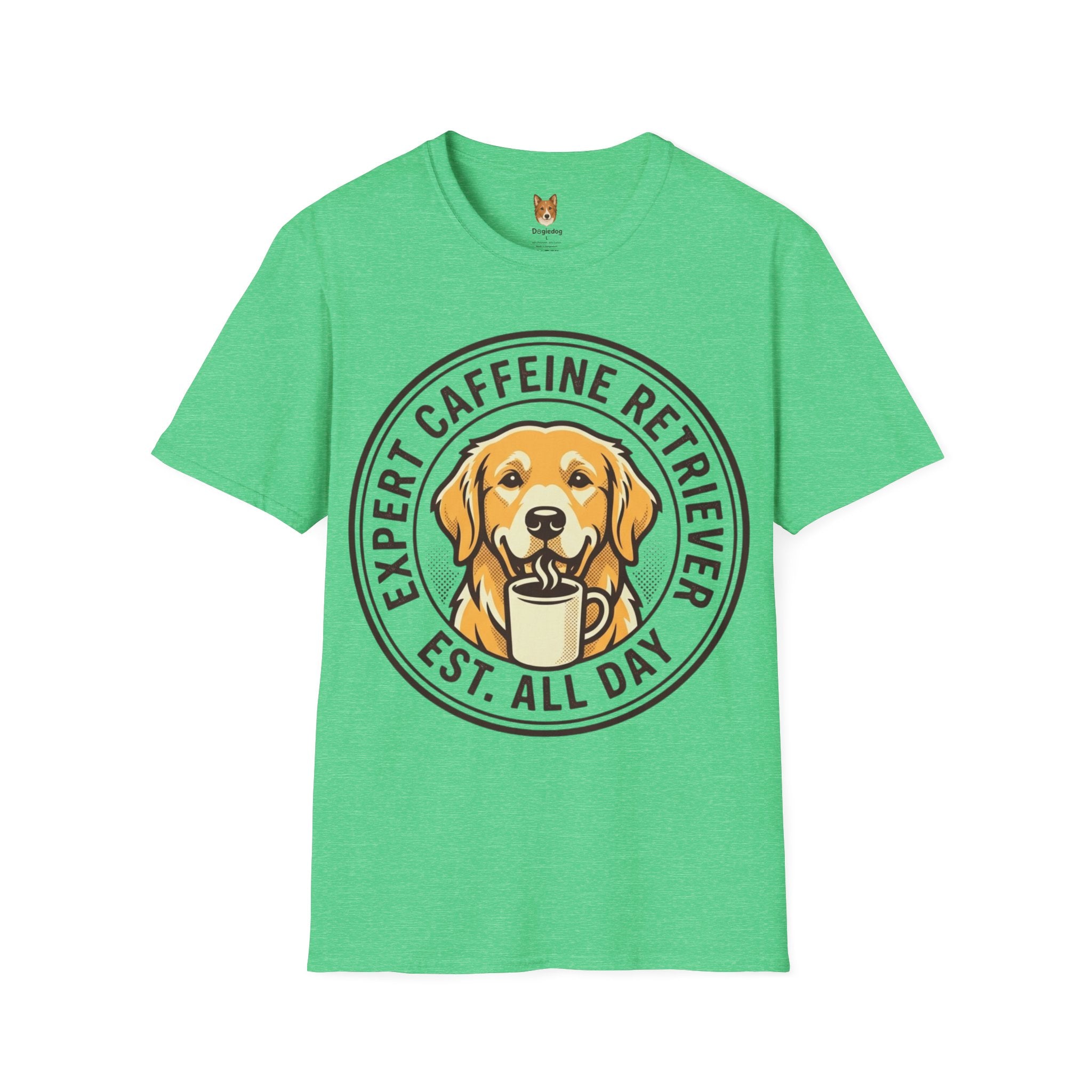 Golden Retriever x Caffeine Retriever - T-Shirt