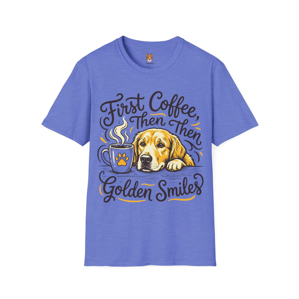 Golden Retriever x First Coffee - T-Shirt