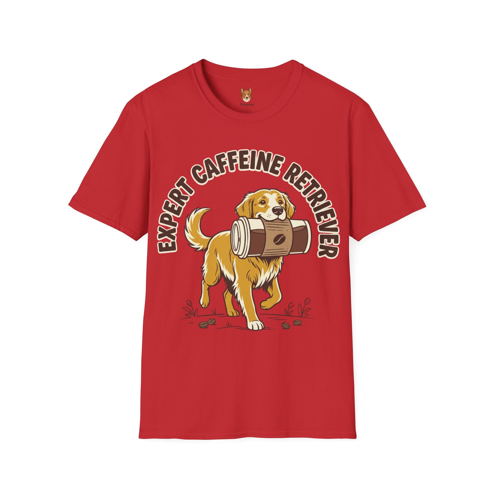Golden Retriever x Caffeine Retriever - T-Shirt