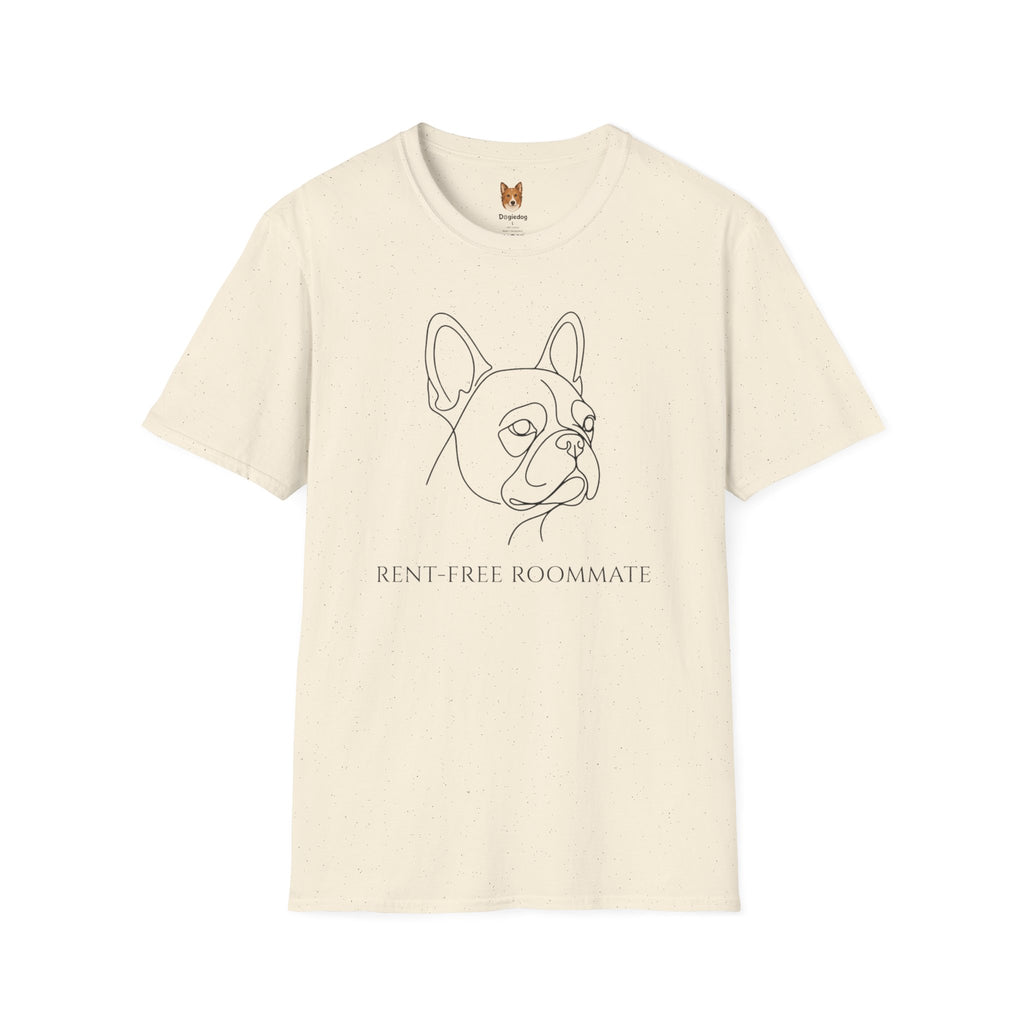 French Bulldog x Rent Free Roommate - T-Shirt