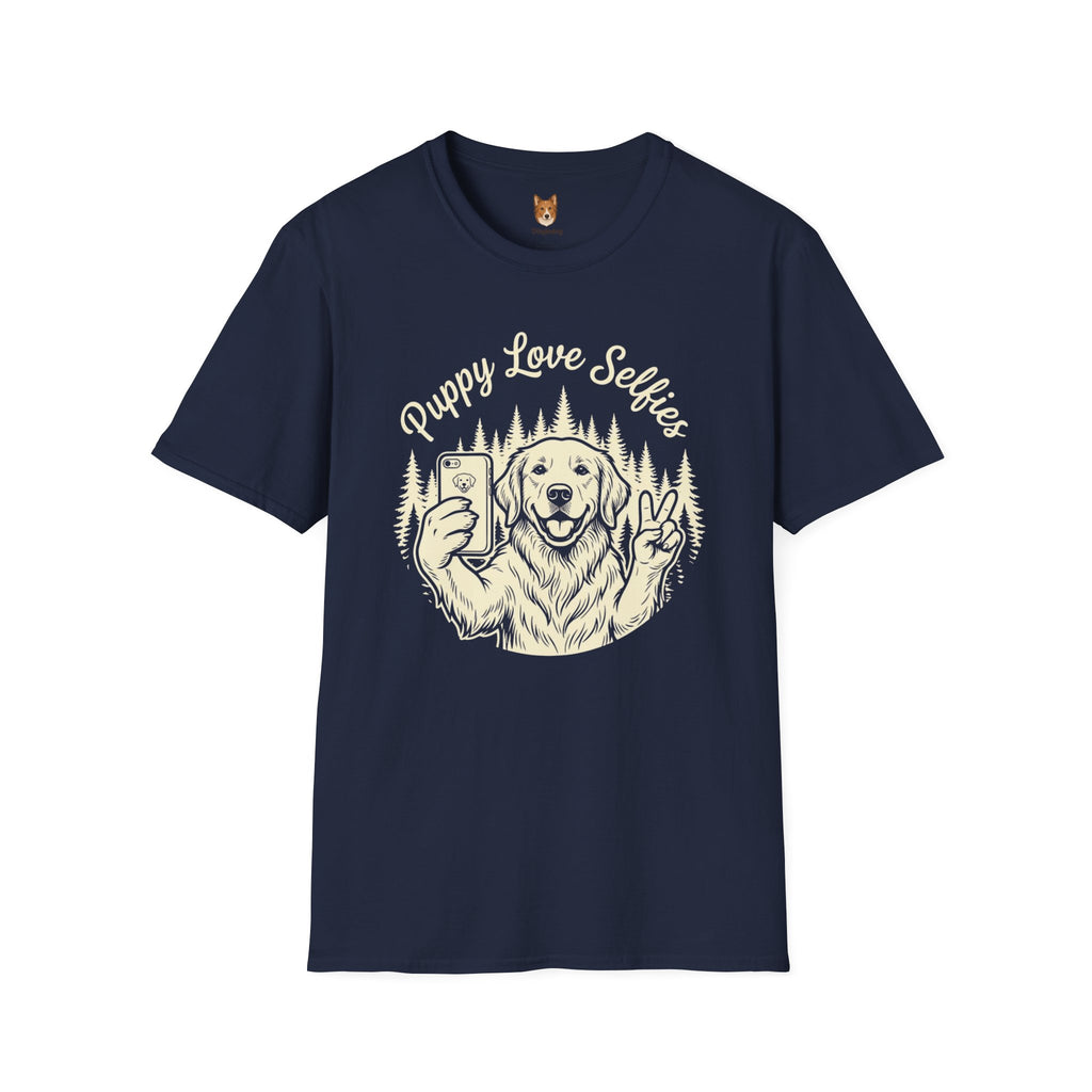 Golden Retriever x Puppy Loves Selfies - T-Shirt