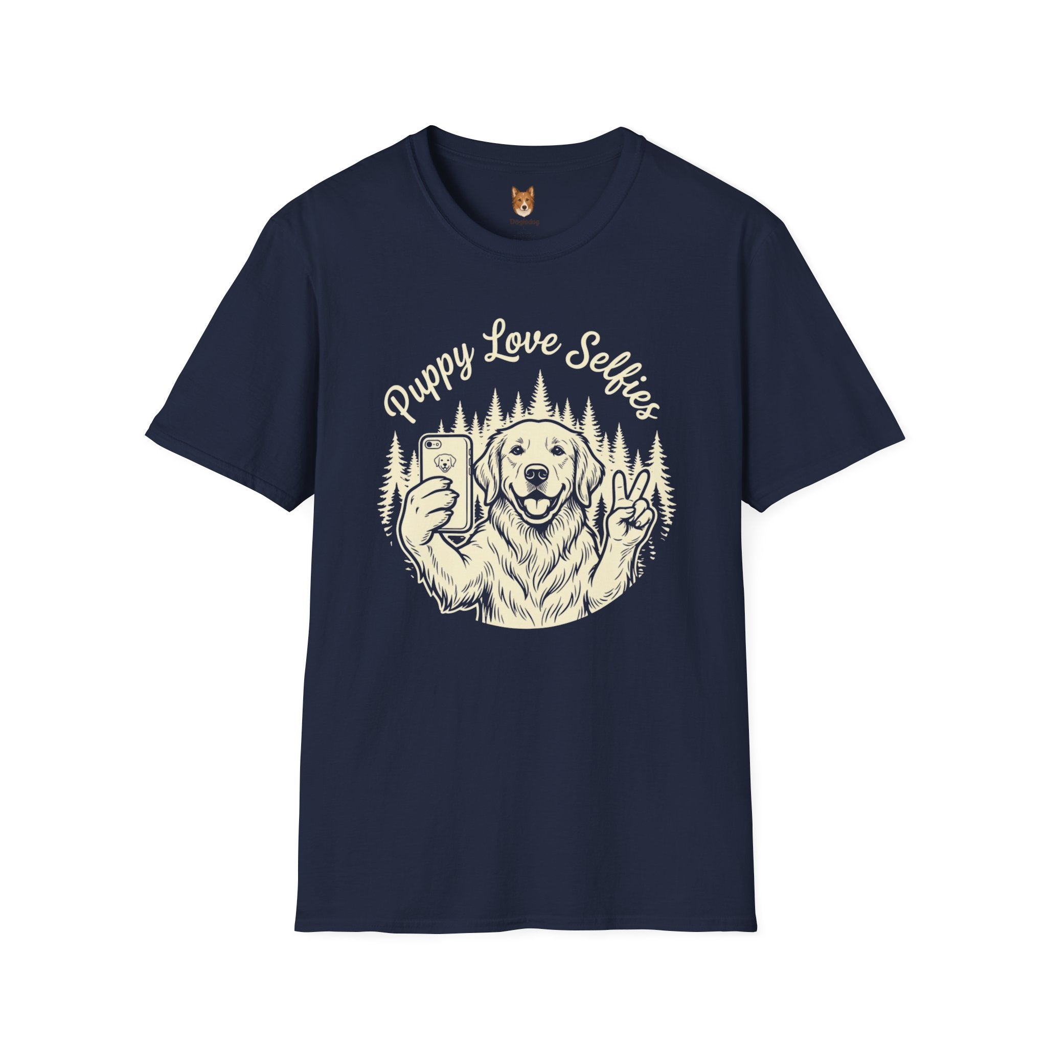 Golden Retriever x Puppy Loves Selfies - T-Shirt