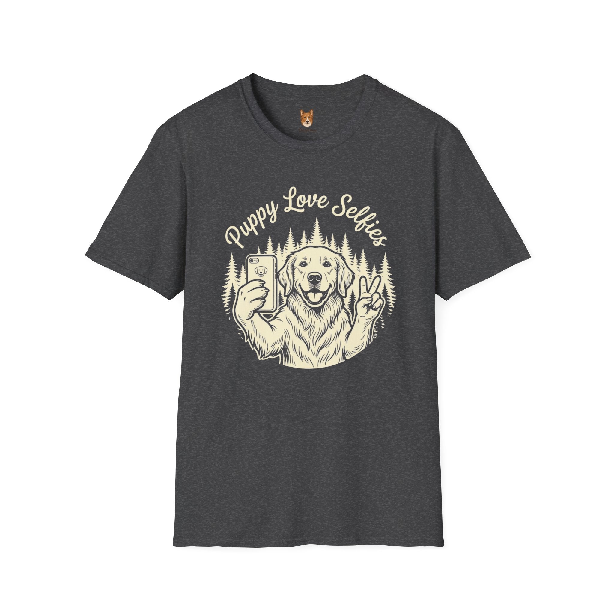 Golden Retriever x Puppy Loves Selfies - T-Shirt