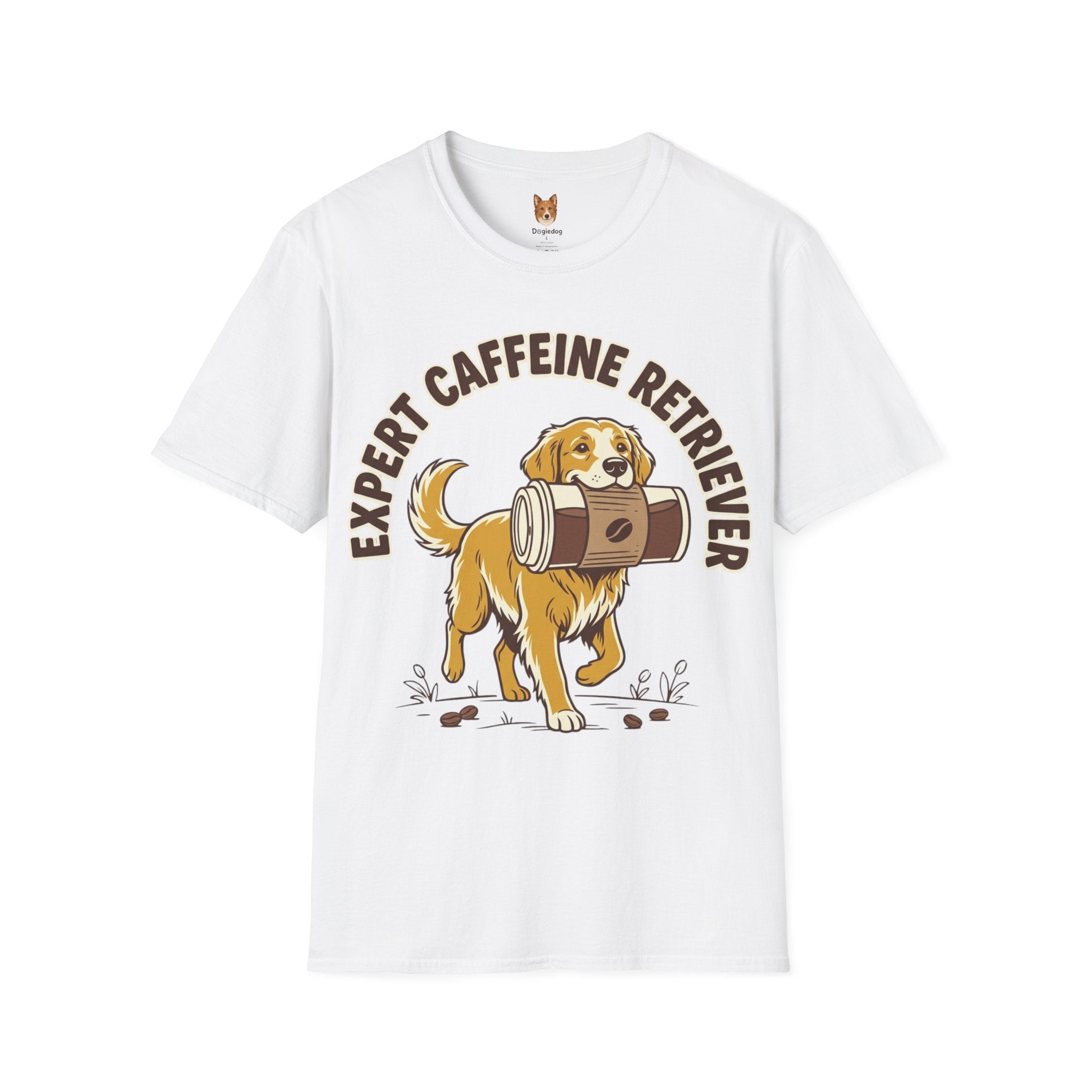 Golden Retriever x Caffeine Retriever - T-Shirt