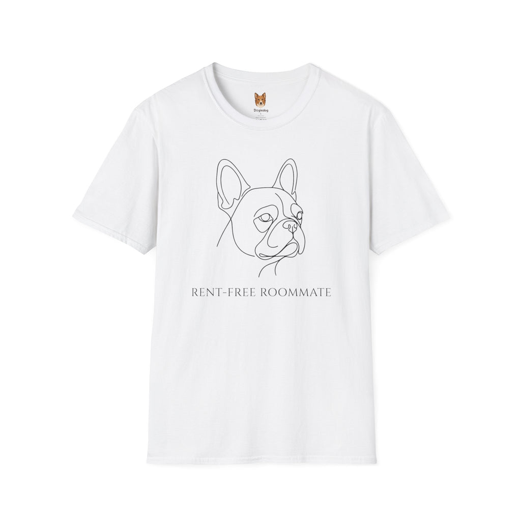French Bulldog x Rent Free Roommate - T-Shirt