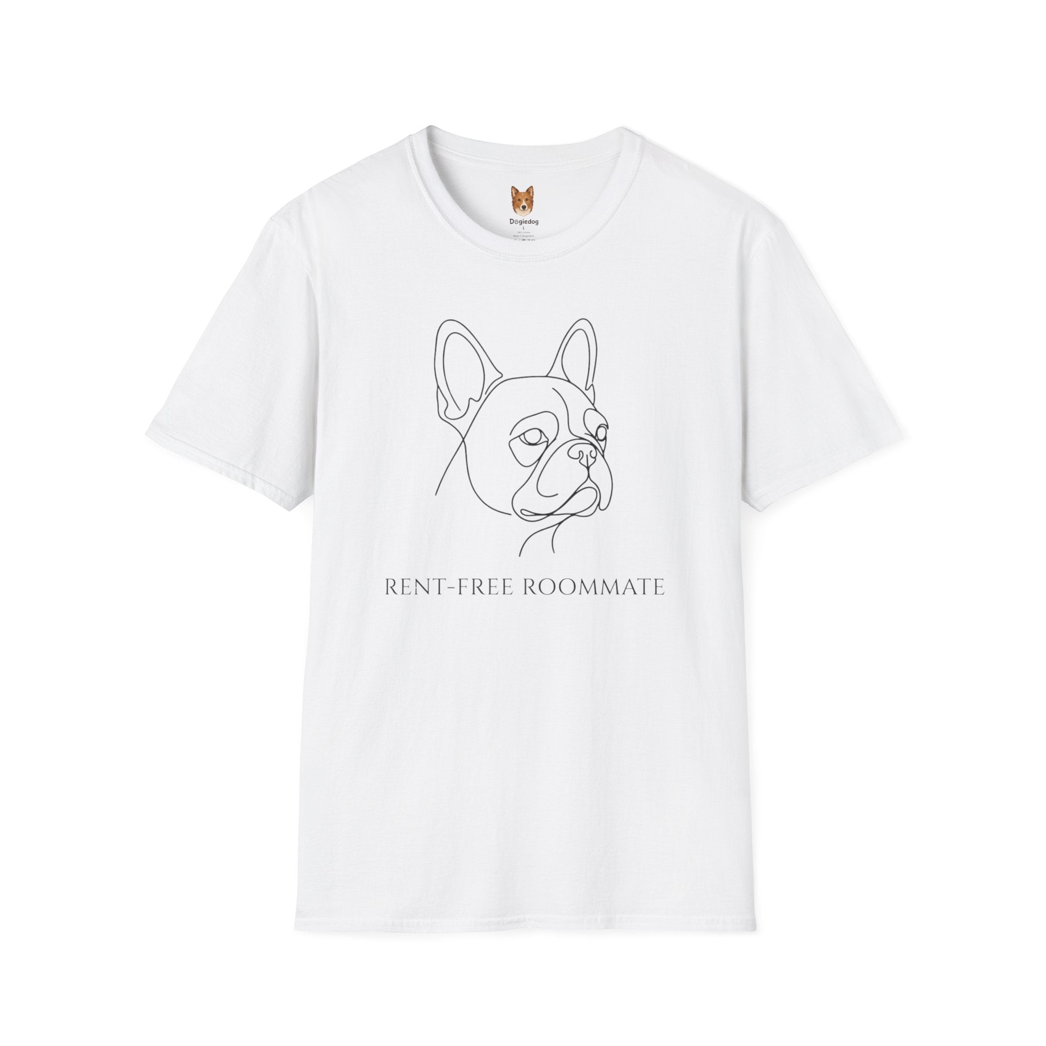 French Bulldog x Rent Free Roommate - T-Shirt