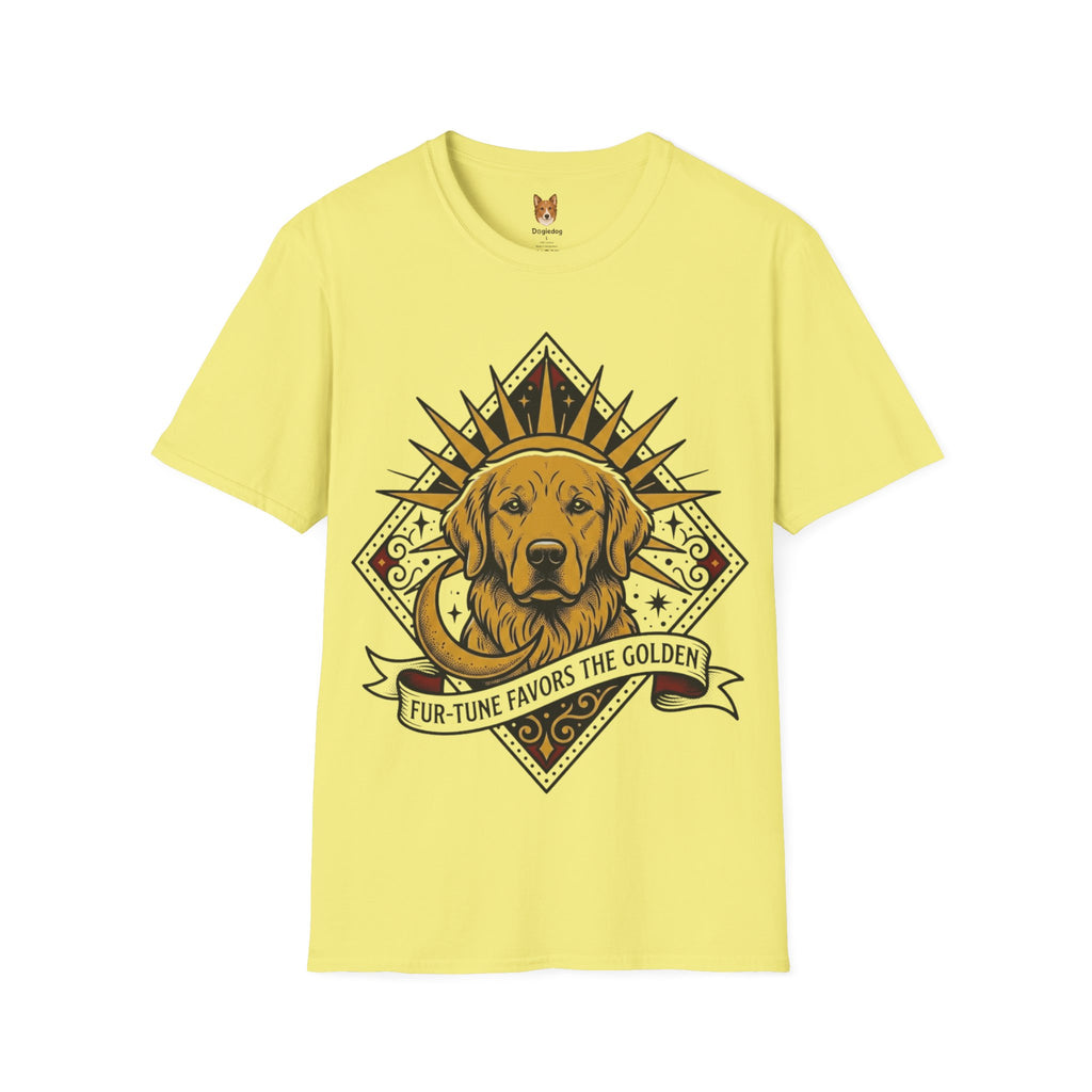 Golden Retriever x Furtune Favors the Golden - T-Shirt