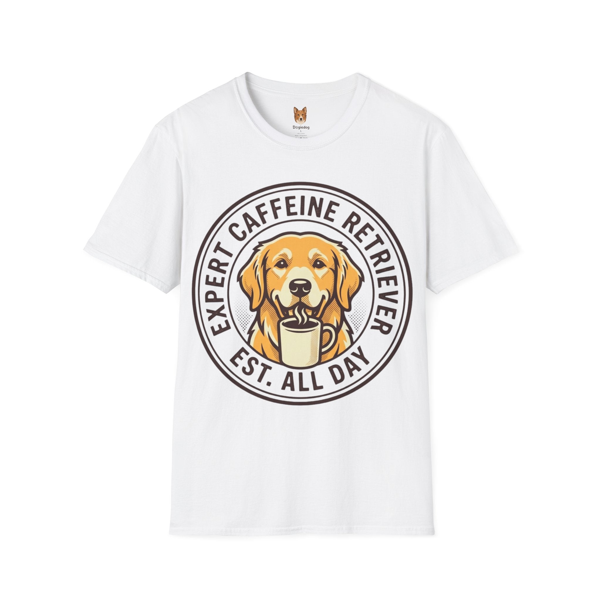 Golden Retriever x Caffeine Retriever - T-Shirt