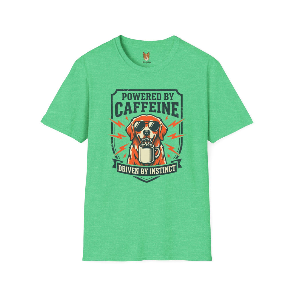 Golden Retriever x Powered by Caffeine