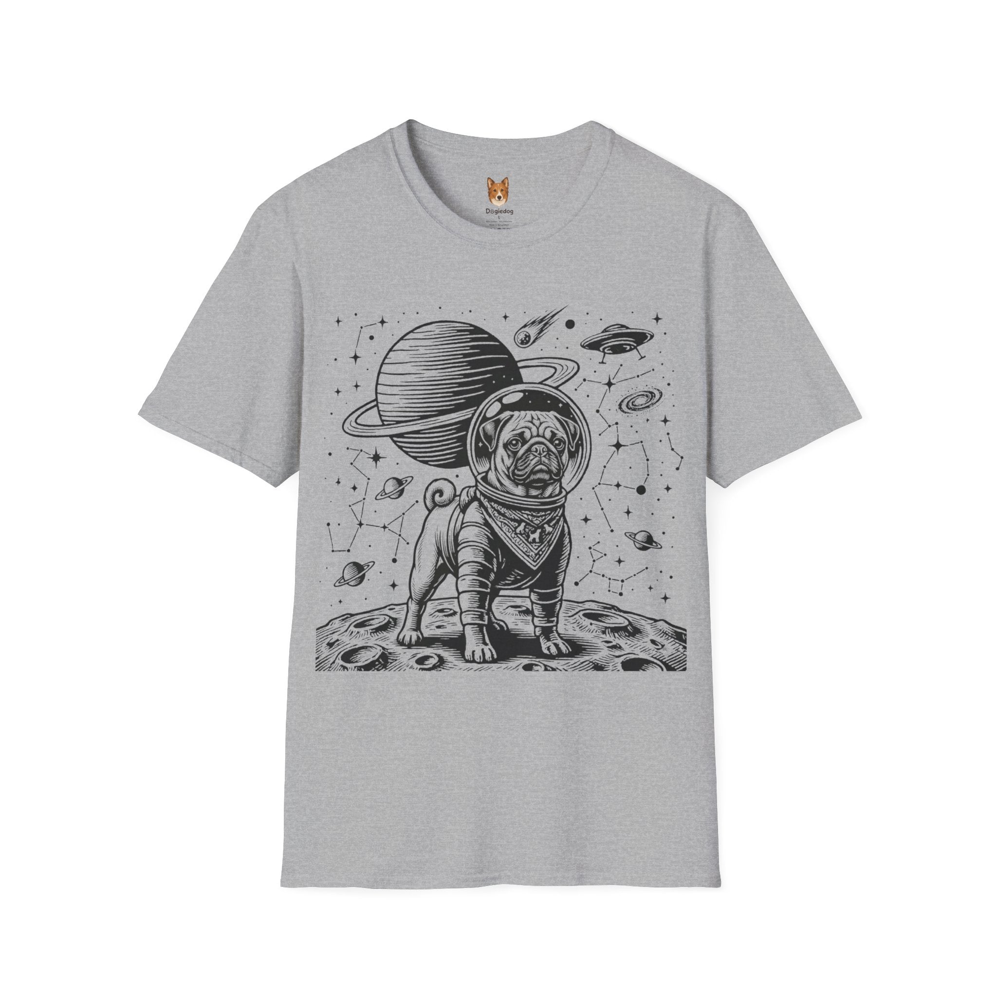 Pug x Astronaut - T-Shirt
