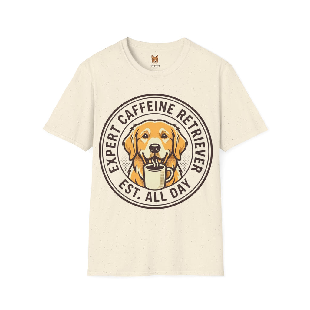 Golden Retriever x Caffeine Retriever - T-Shirt
