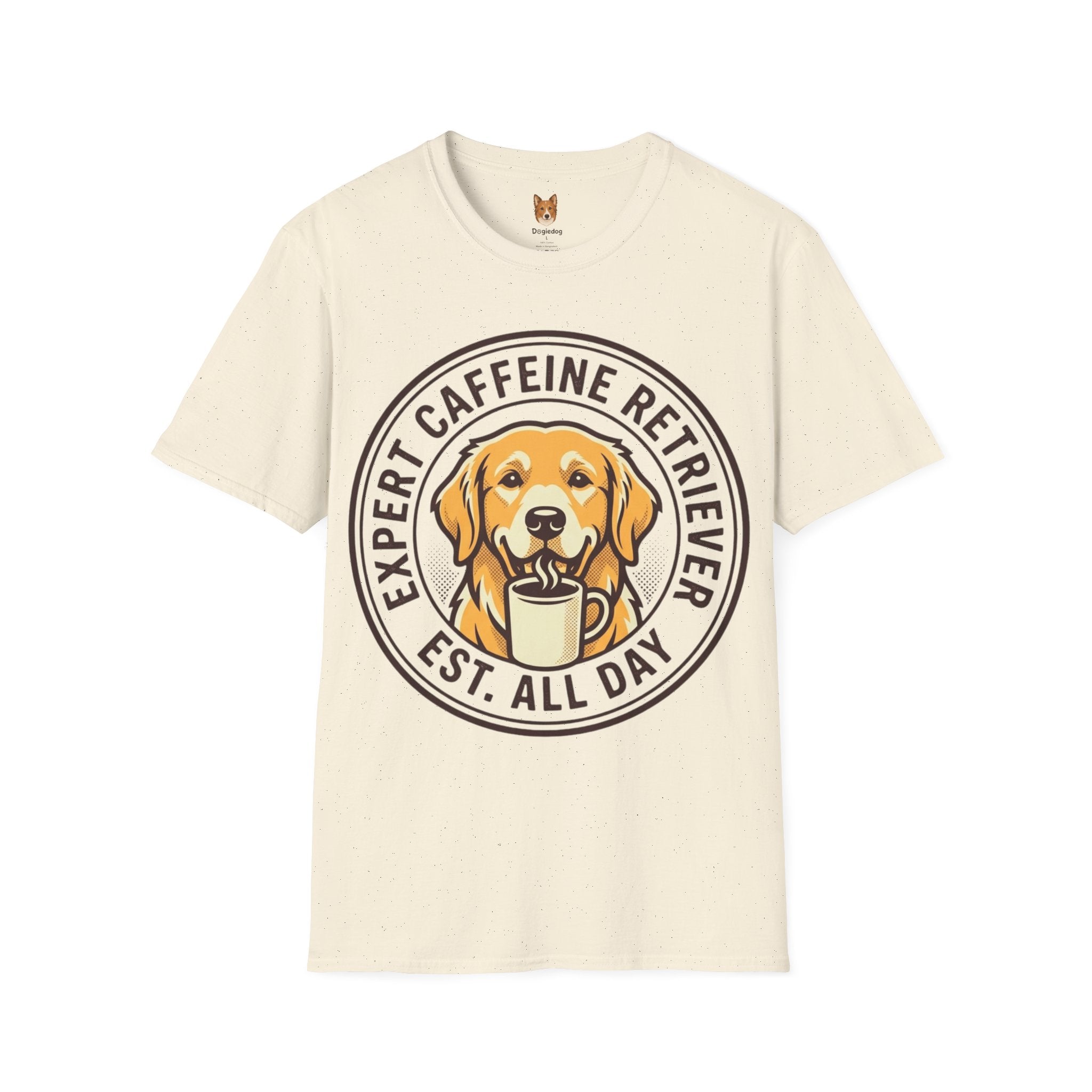 Golden Retriever x Caffeine Retriever - T-Shirt