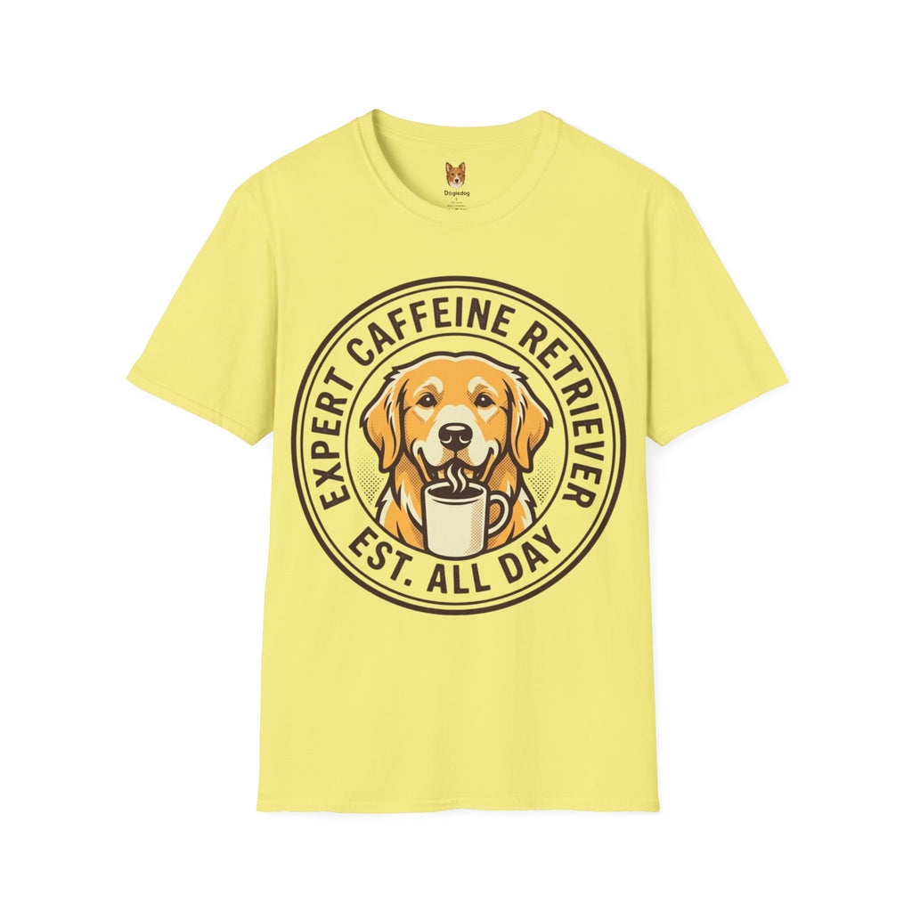 Golden Retriever x Caffeine Retriever - T-Shirt