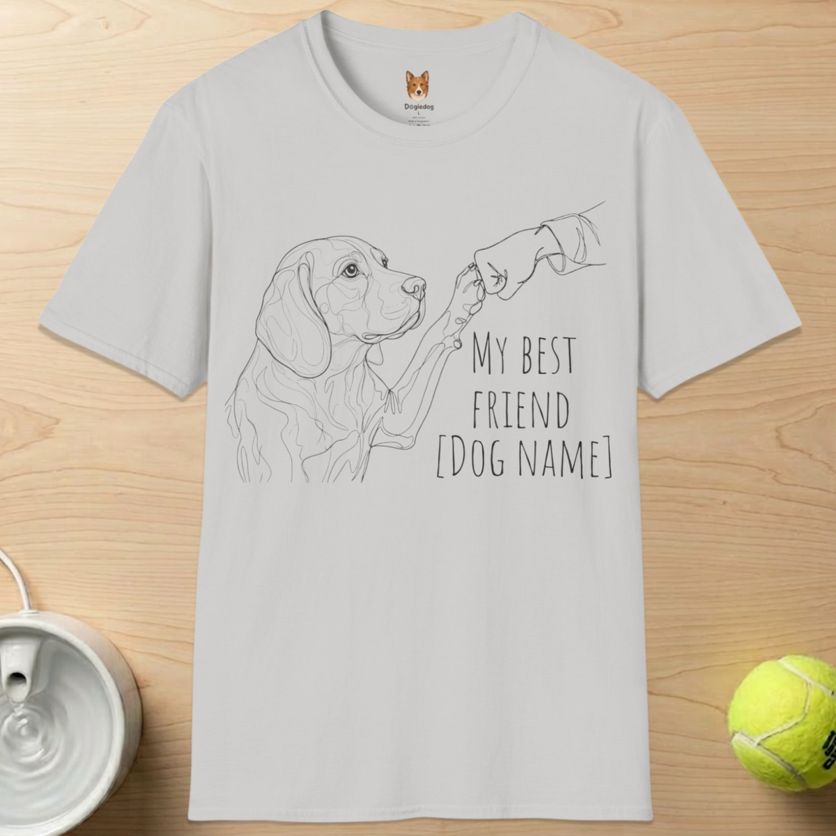 Personalize Beagle x Best Friend Paw Bump- T-Shirt