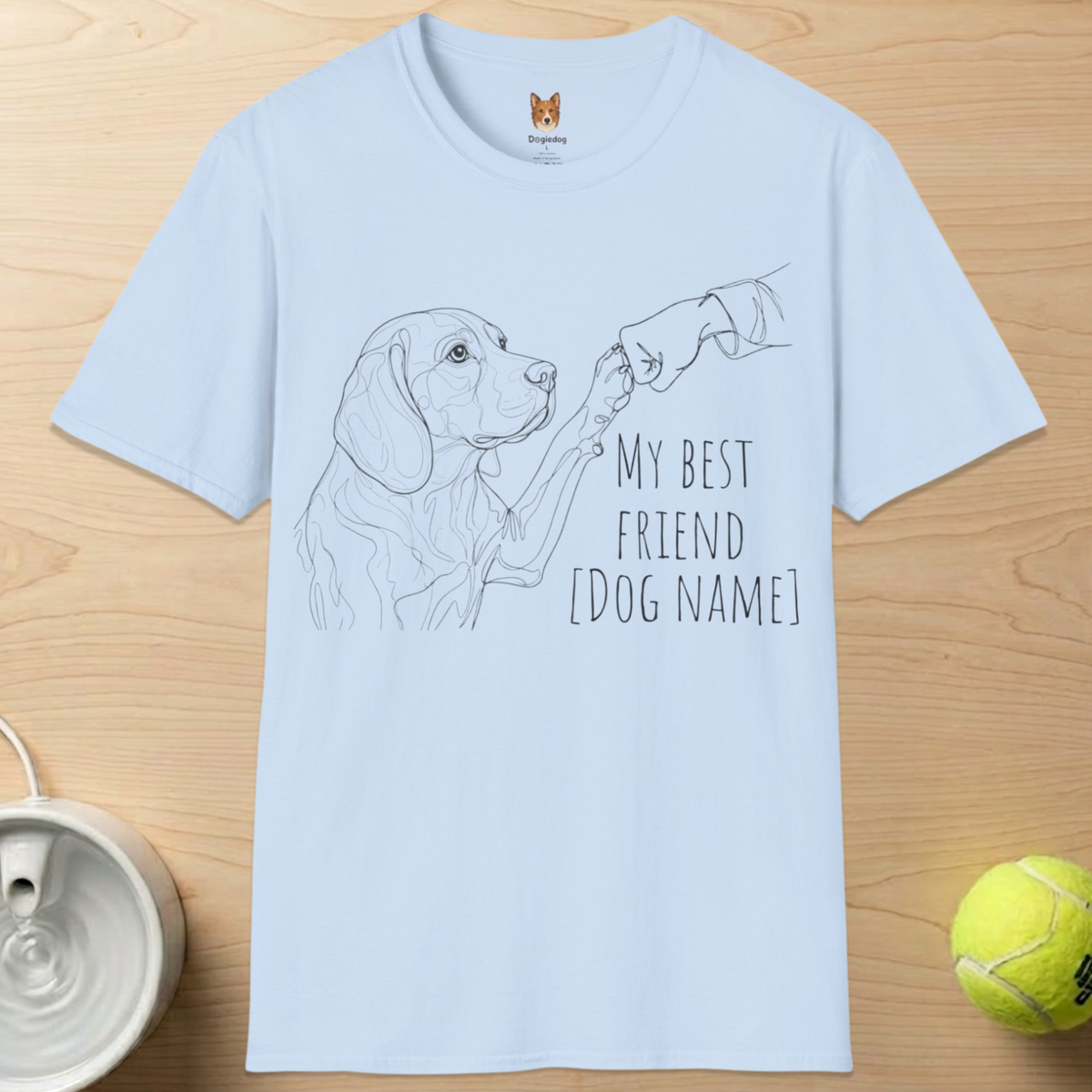 Personalize Beagle x Best Friend Paw Bump- T-Shirt