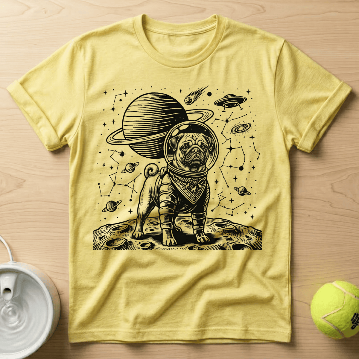Pug x Astronaut - T-Shirt