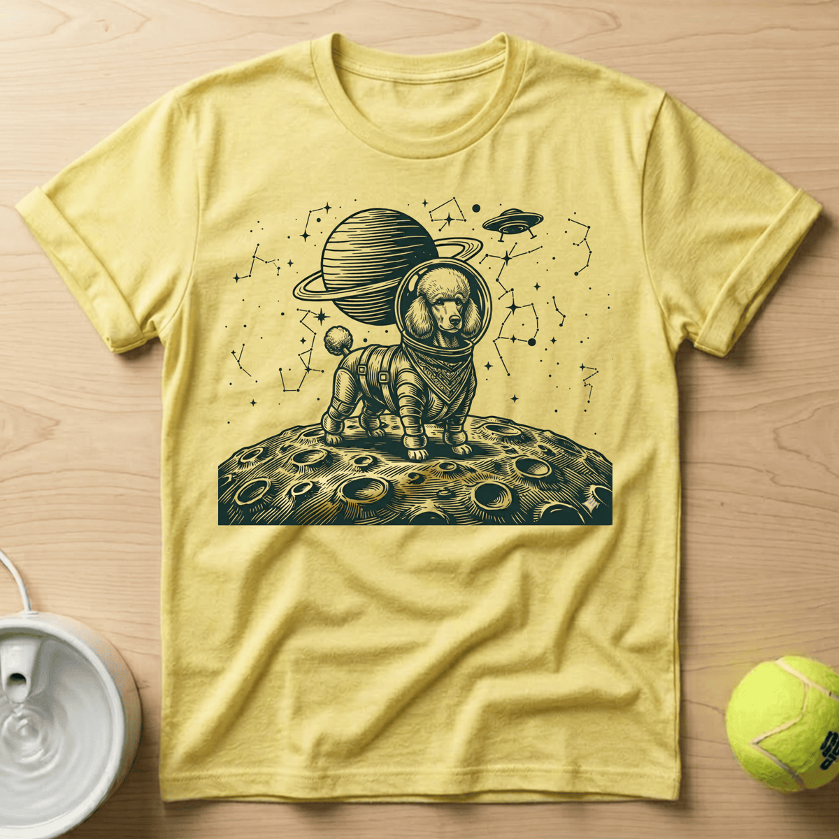 Poodle x Astronaut - T-Shirt