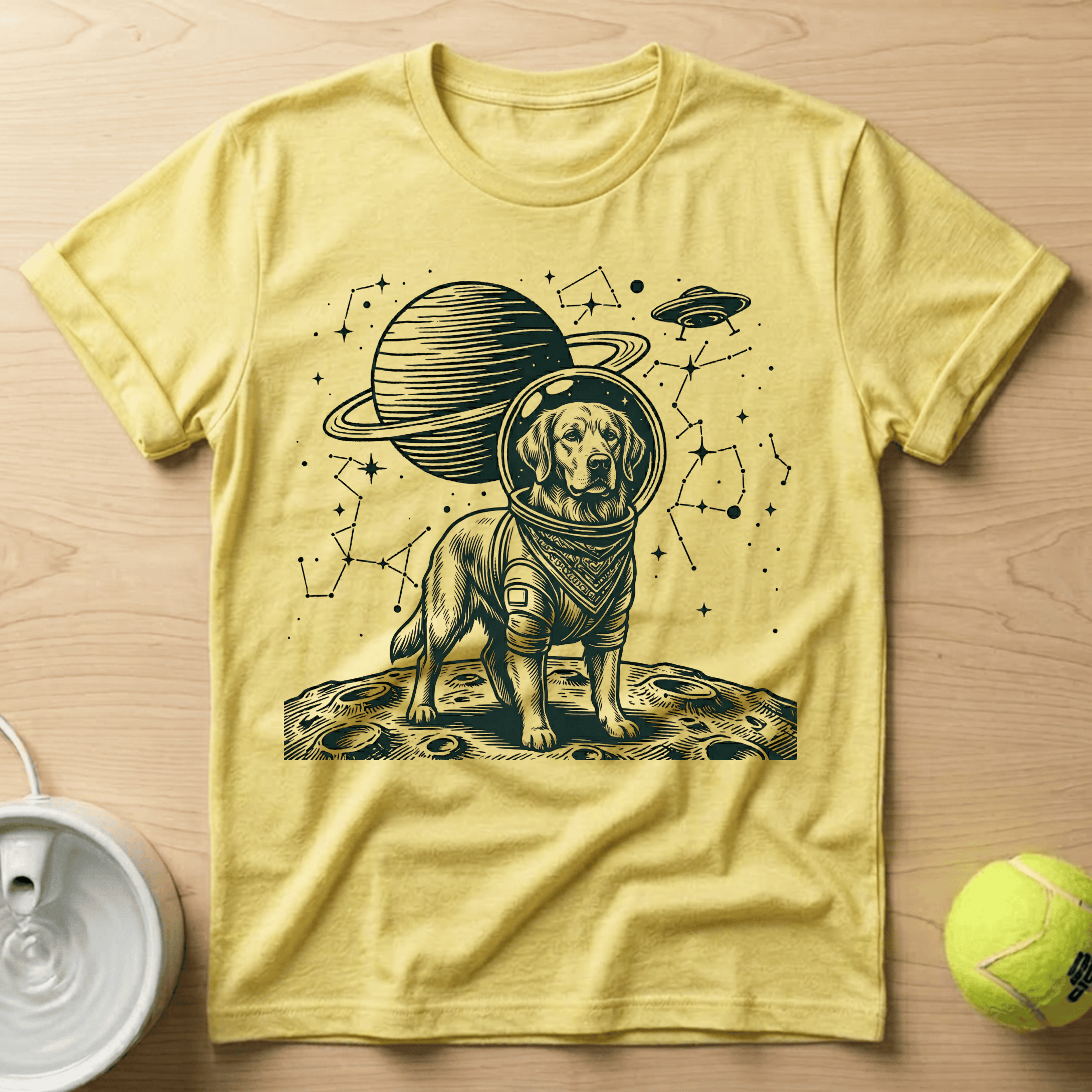 Golden Retriever x Astronaut - T-Shirt