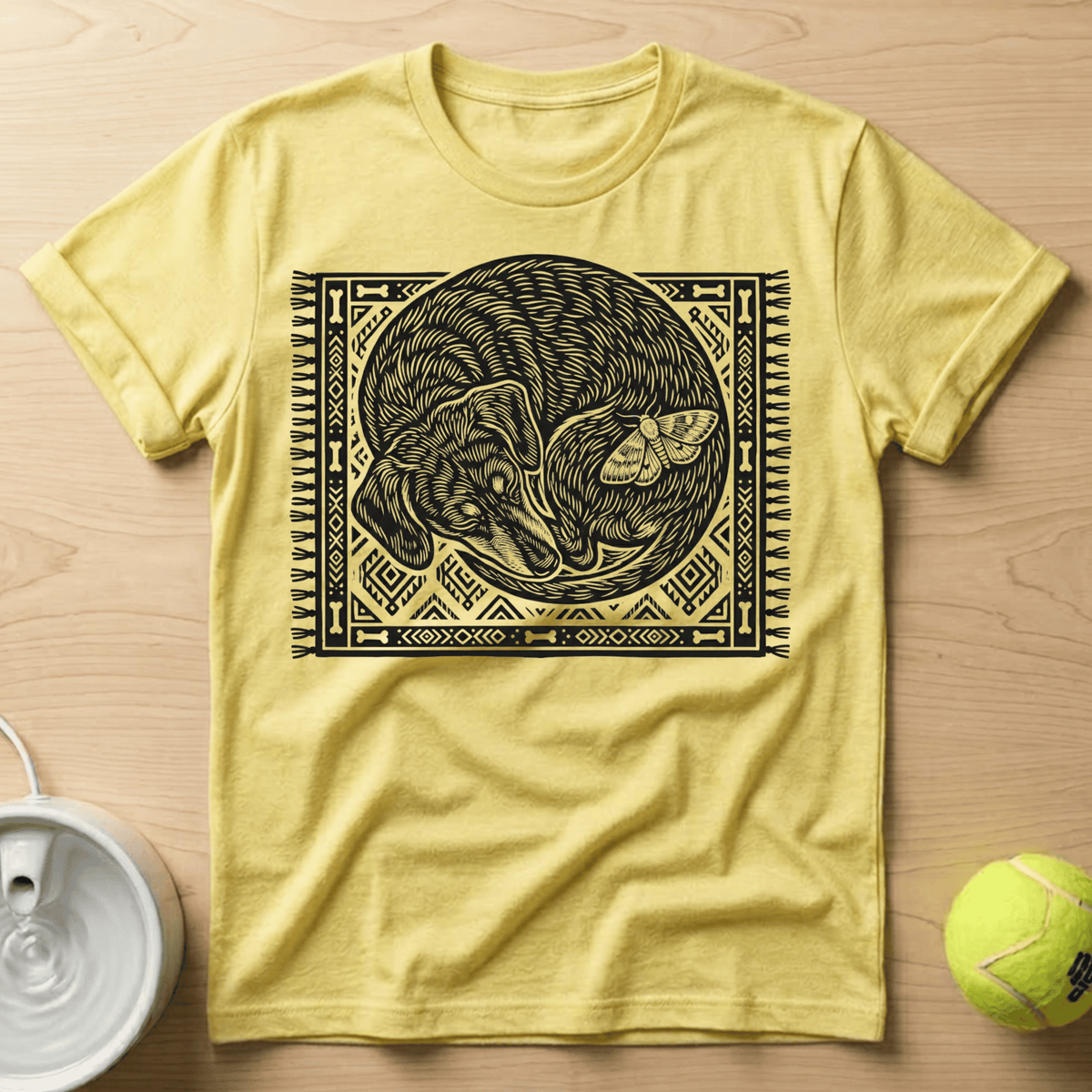 Dachshund x Linocut - T-Shirt