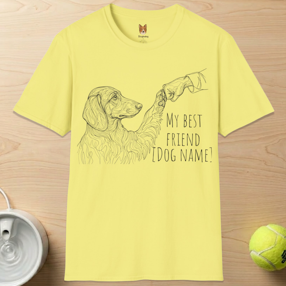Personalize Dachshund x Best Friend Paw Bump- T-Shirt
