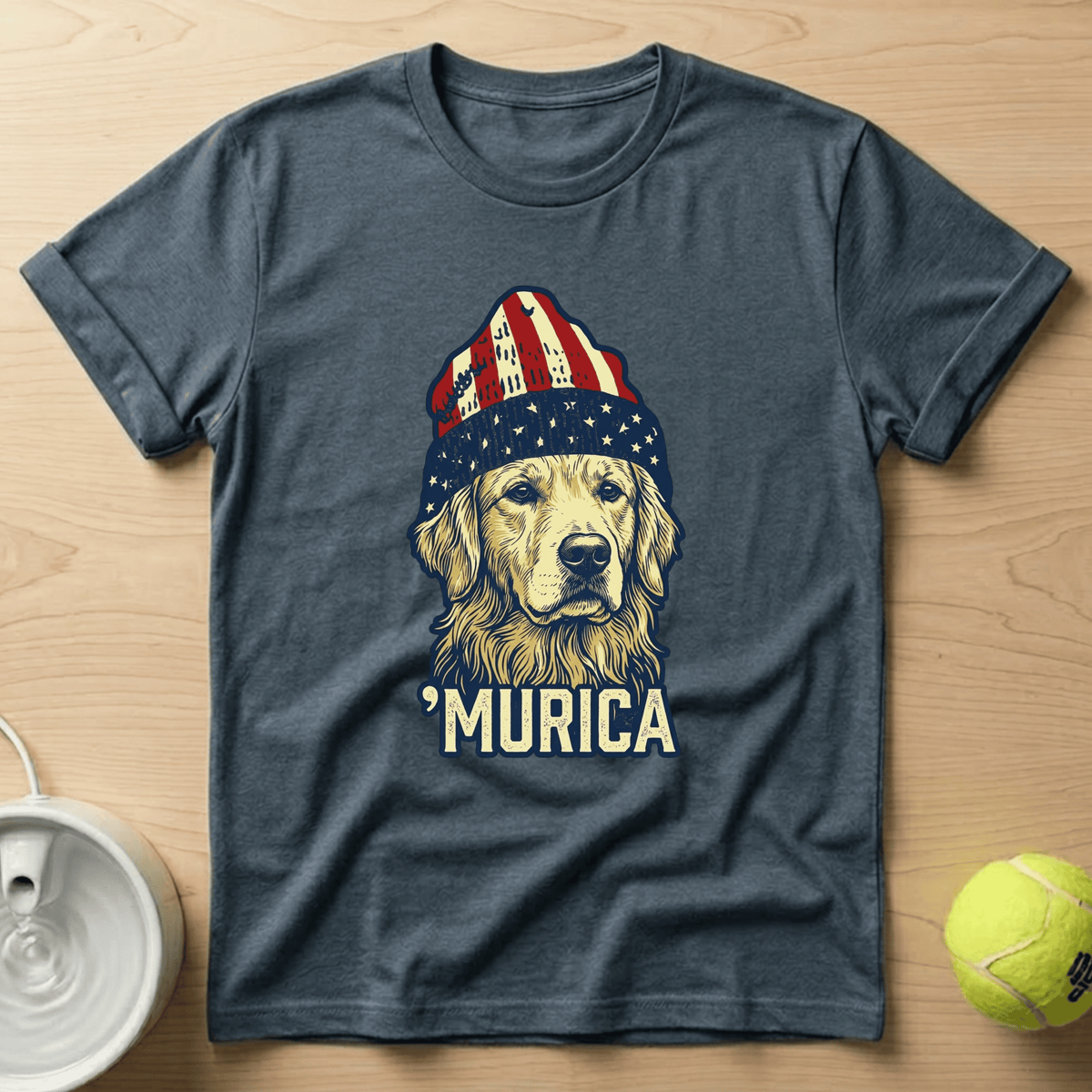 Golden Retriever x Murica - T-Shirt