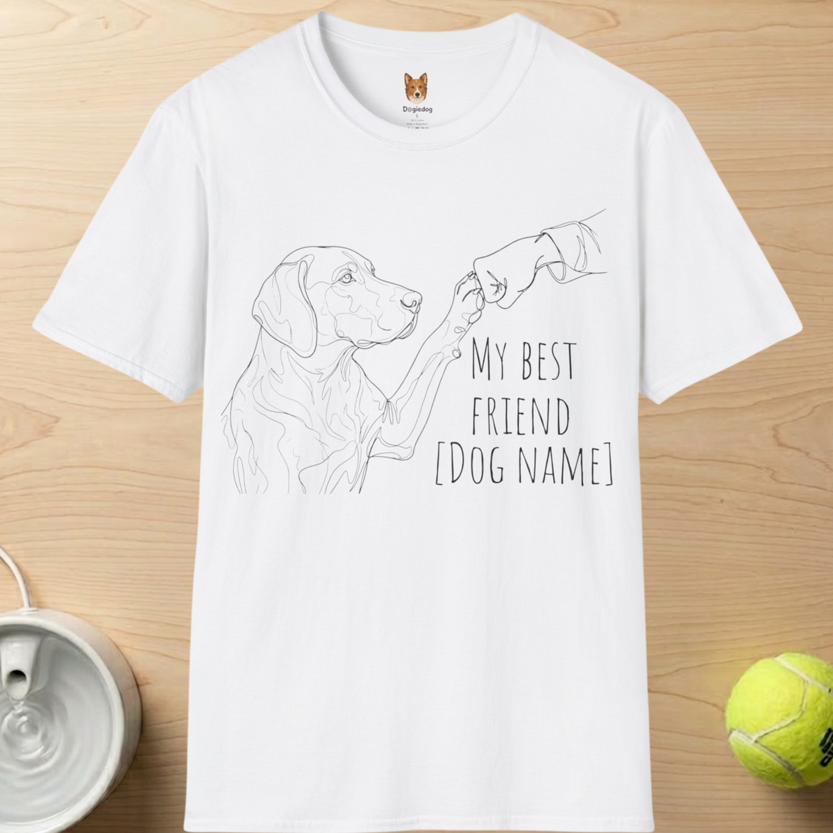 Personalize German Shorthaired Pointer x Best Friend Paw Bump- T-Shirt