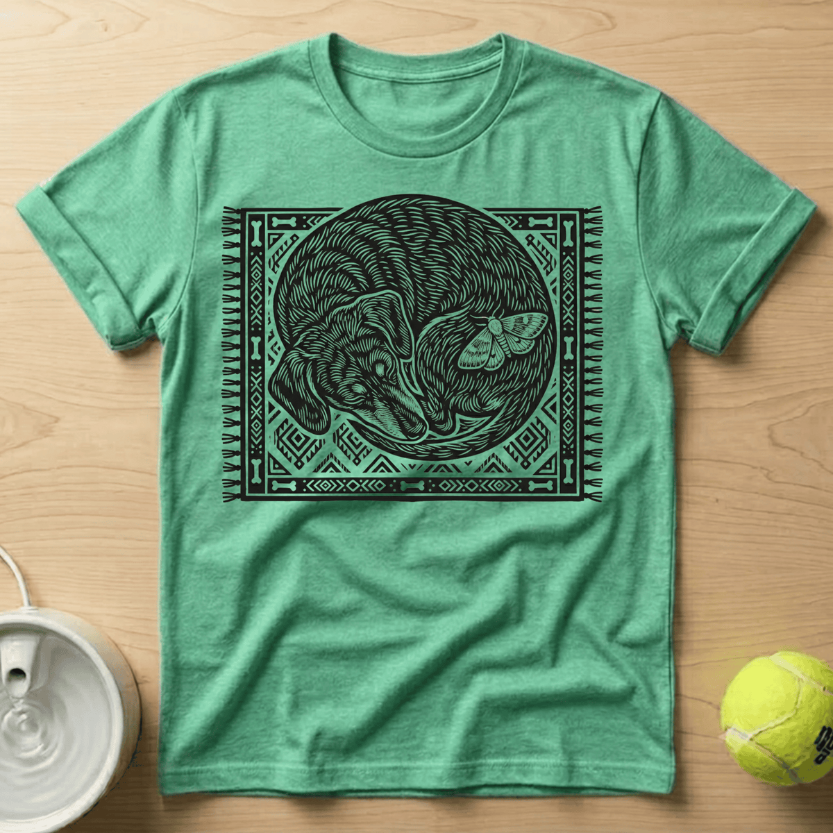 Dachshund x Linocut - T-Shirt