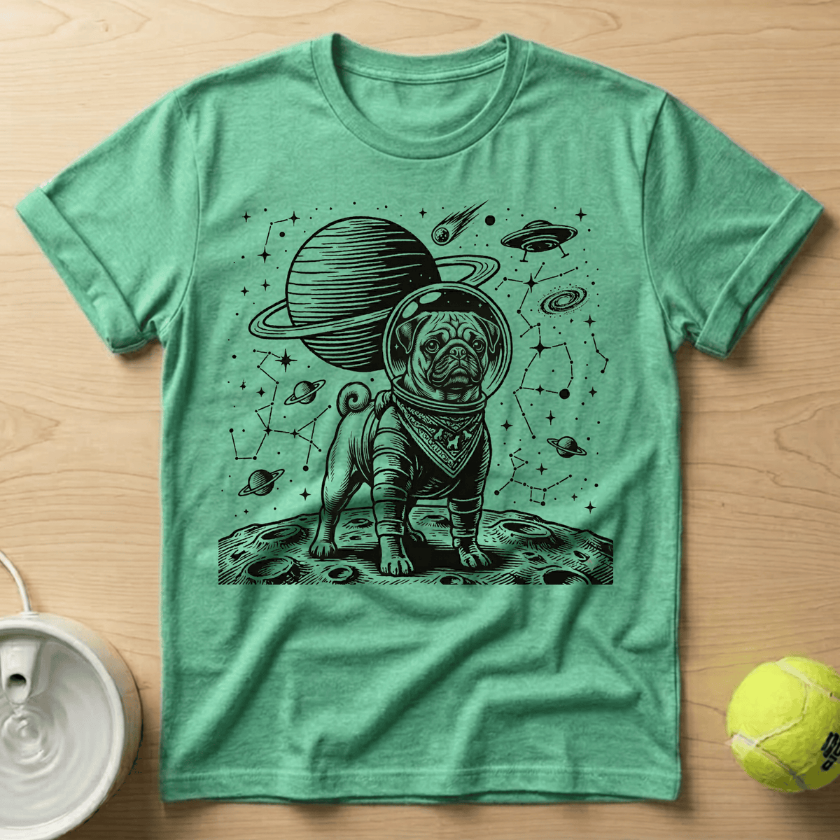 Pug x Astronaut - T-Shirt