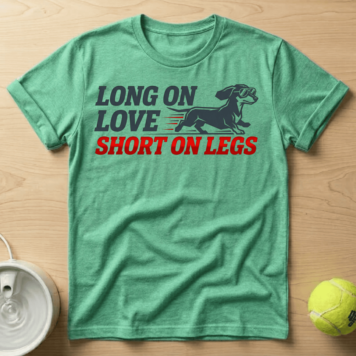 Dachshund x Long on Love, Short on Legs - T-Shirt