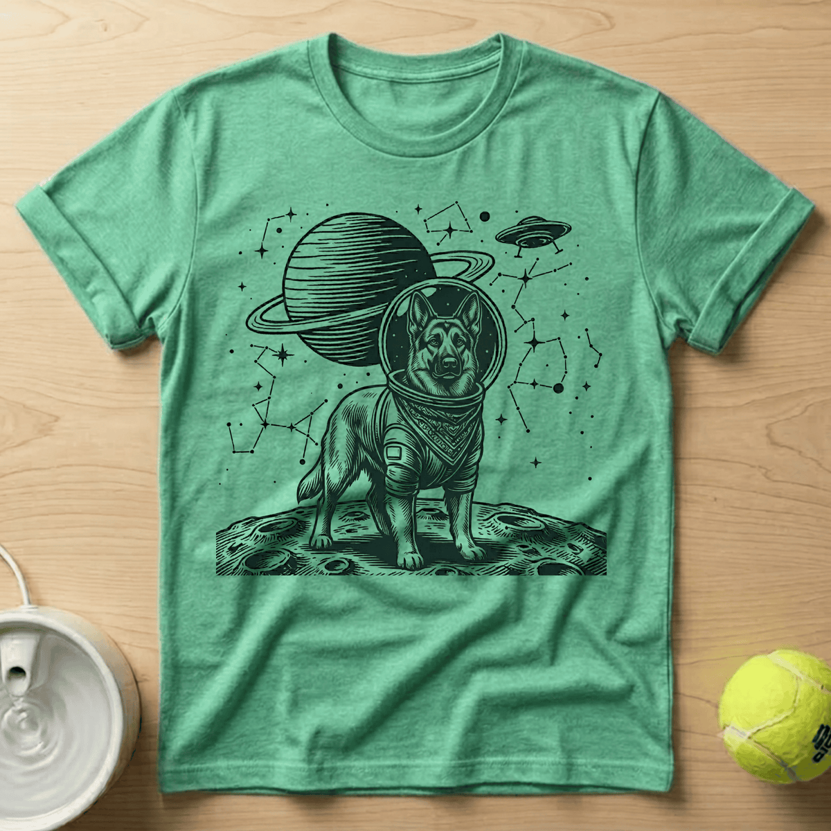 German Shepherd x Astronaut - T-Shirt