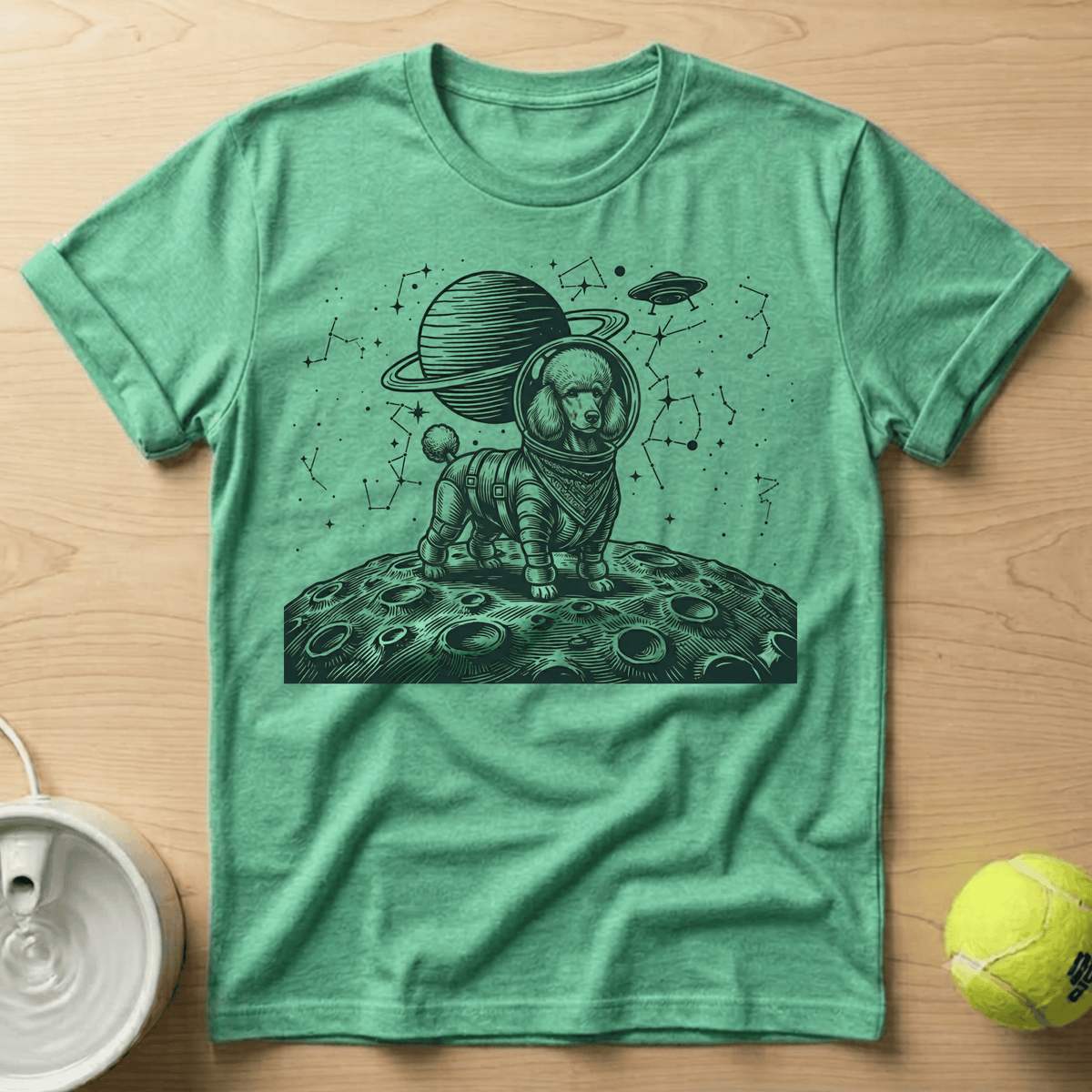 Poodle x Astronaut - T-Shirt