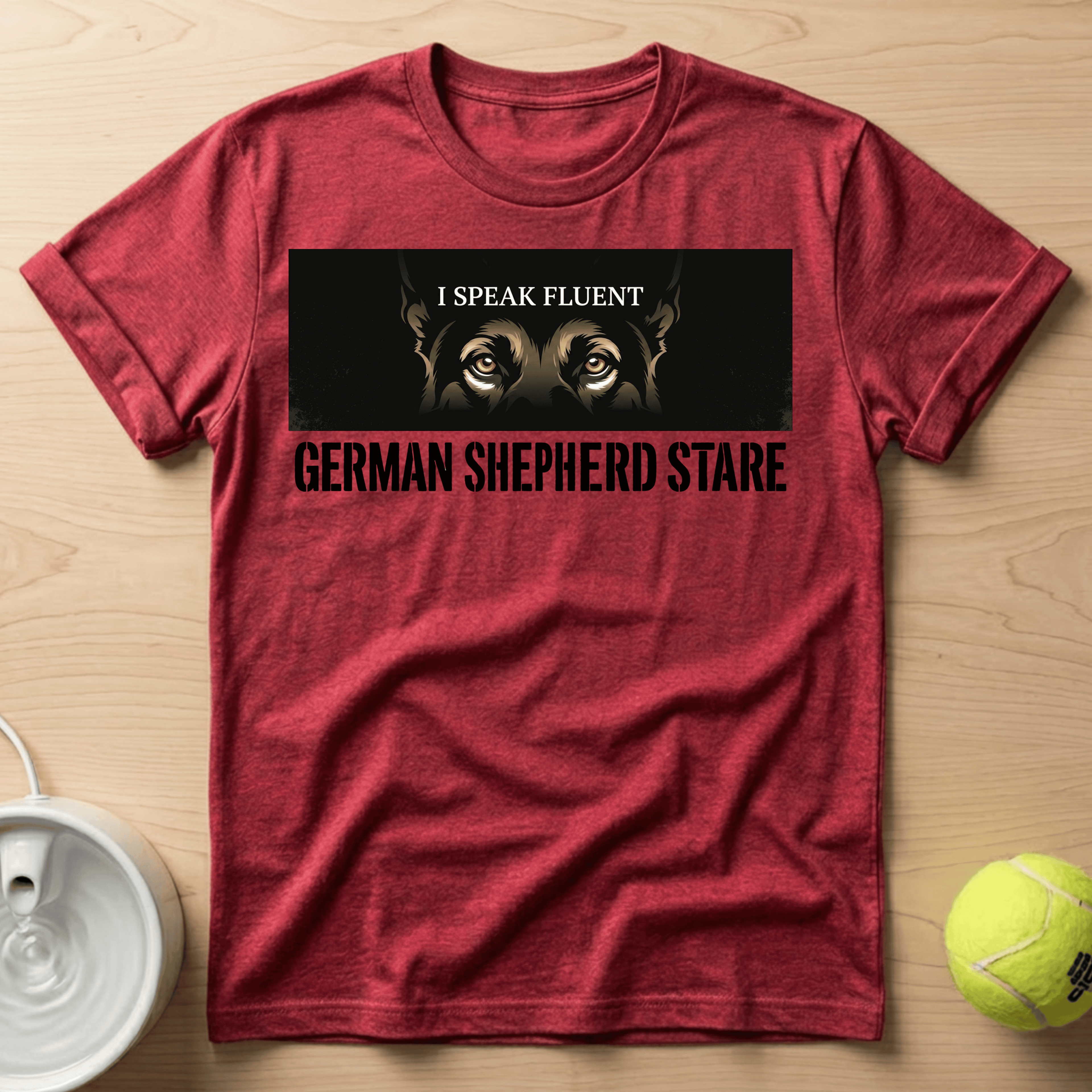 German Shepherd x I Speak Fluent - T Shirt