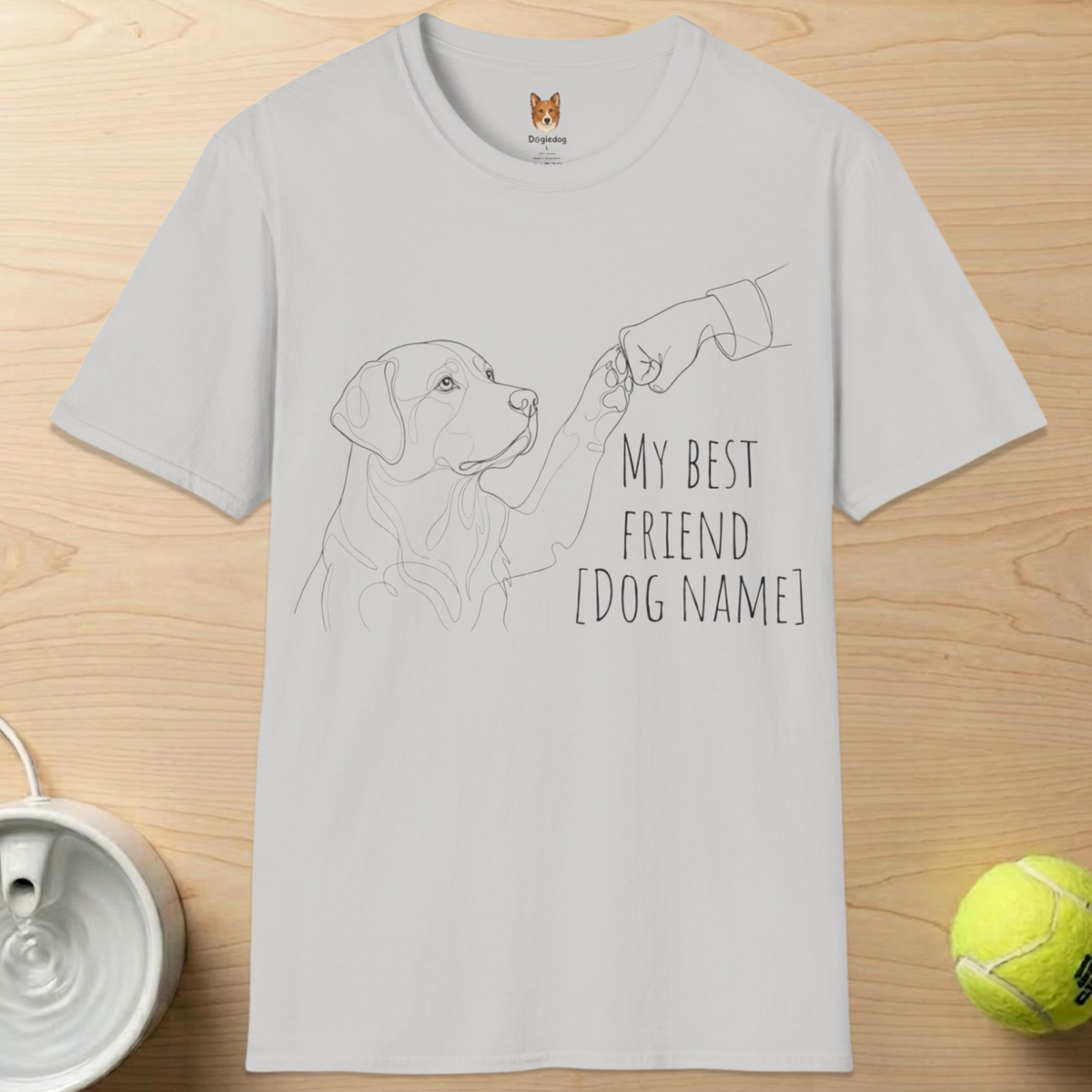 Personalize Labrador x Best Friend Paw Bump- T-Shirt
