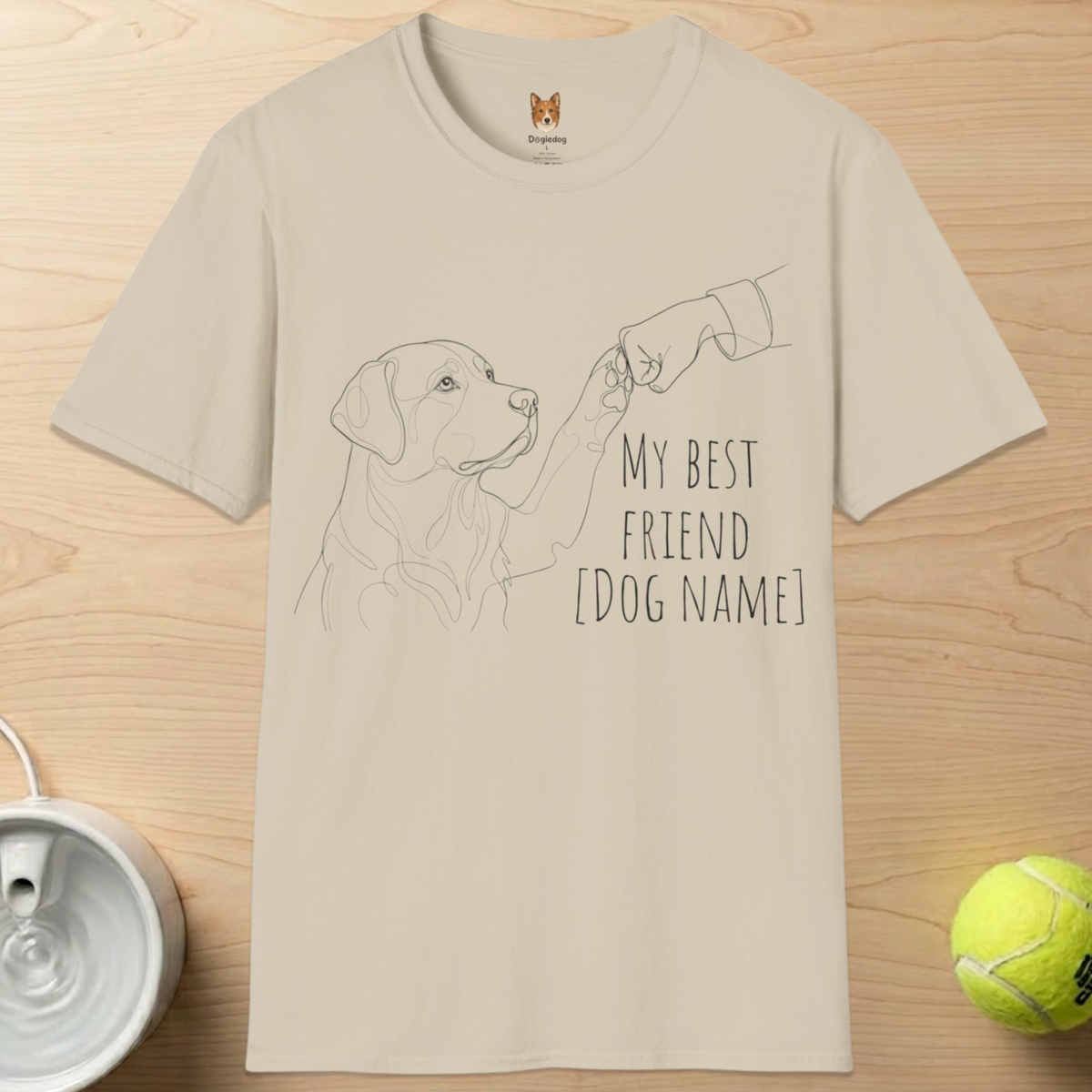 Personalize Labrador x Best Friend Paw Bump- T-Shirt