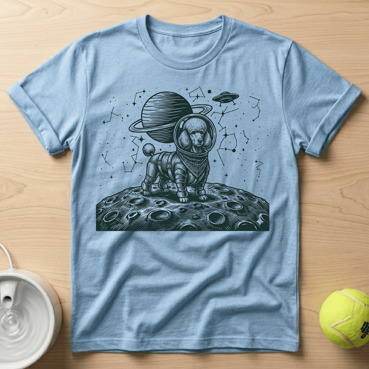 Poodle x Astronaut - T-Shirt