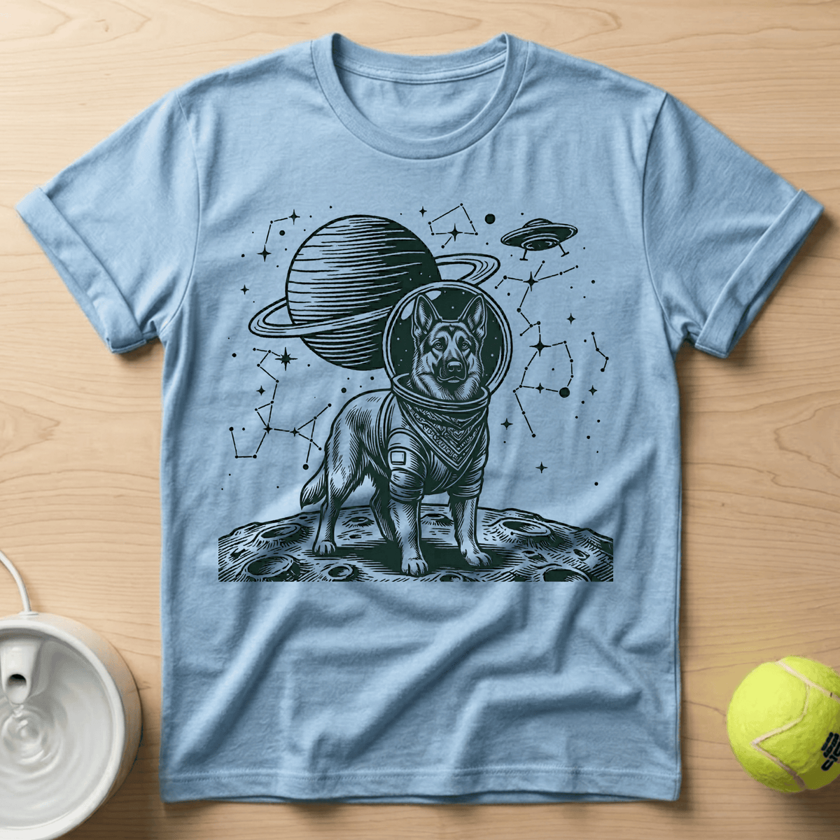 German Shepherd x Astronaut - T-Shirt