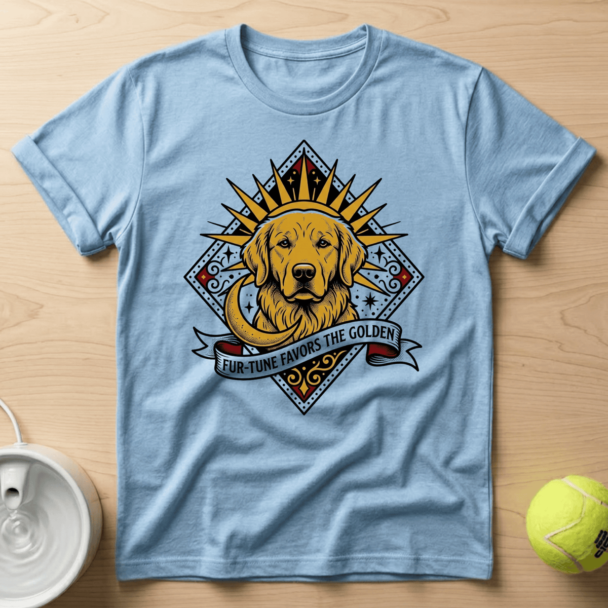 Golden Retriever x Furtune Favors the Golden - T-Shirt