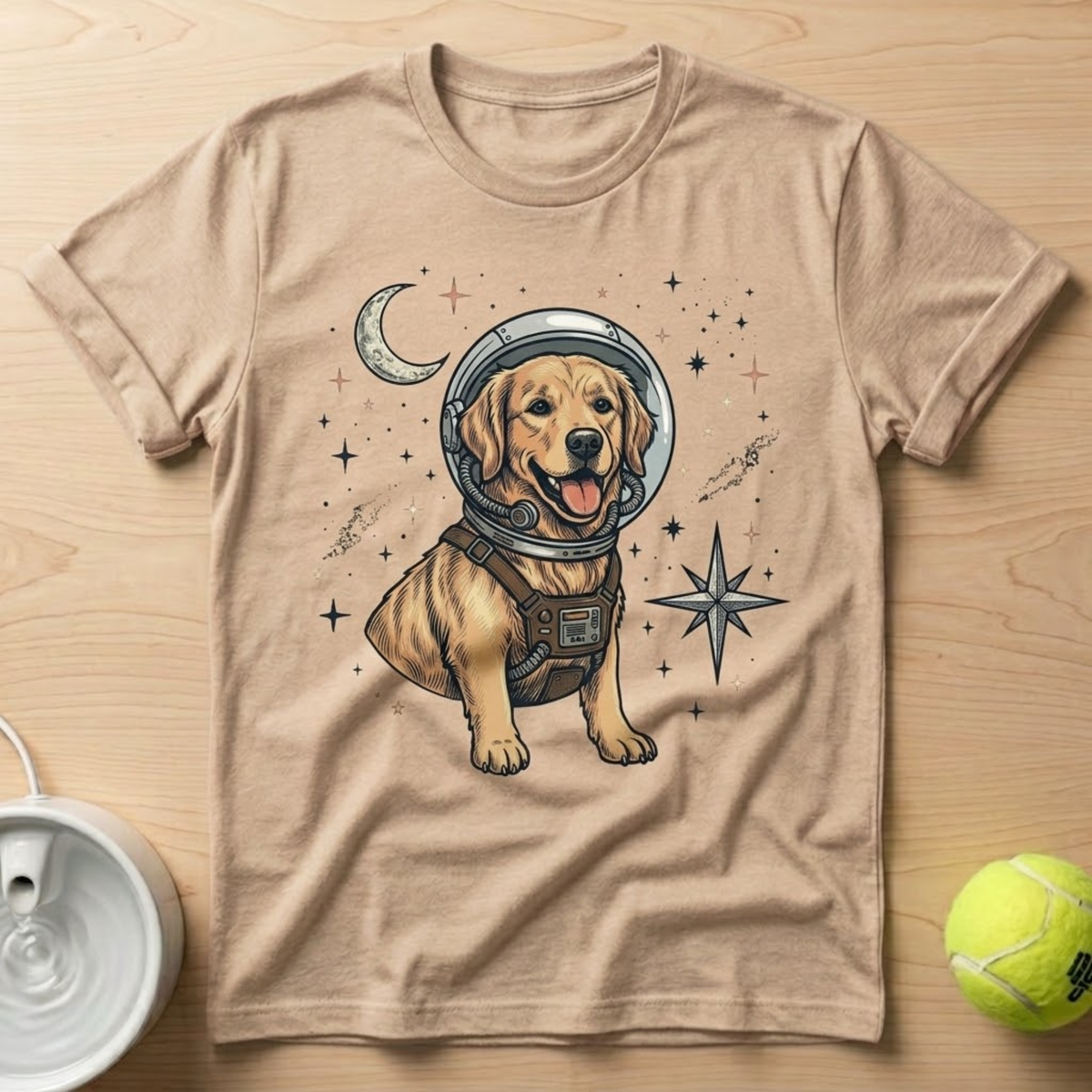Golden Retriever x Spacedogs - T-Shirt