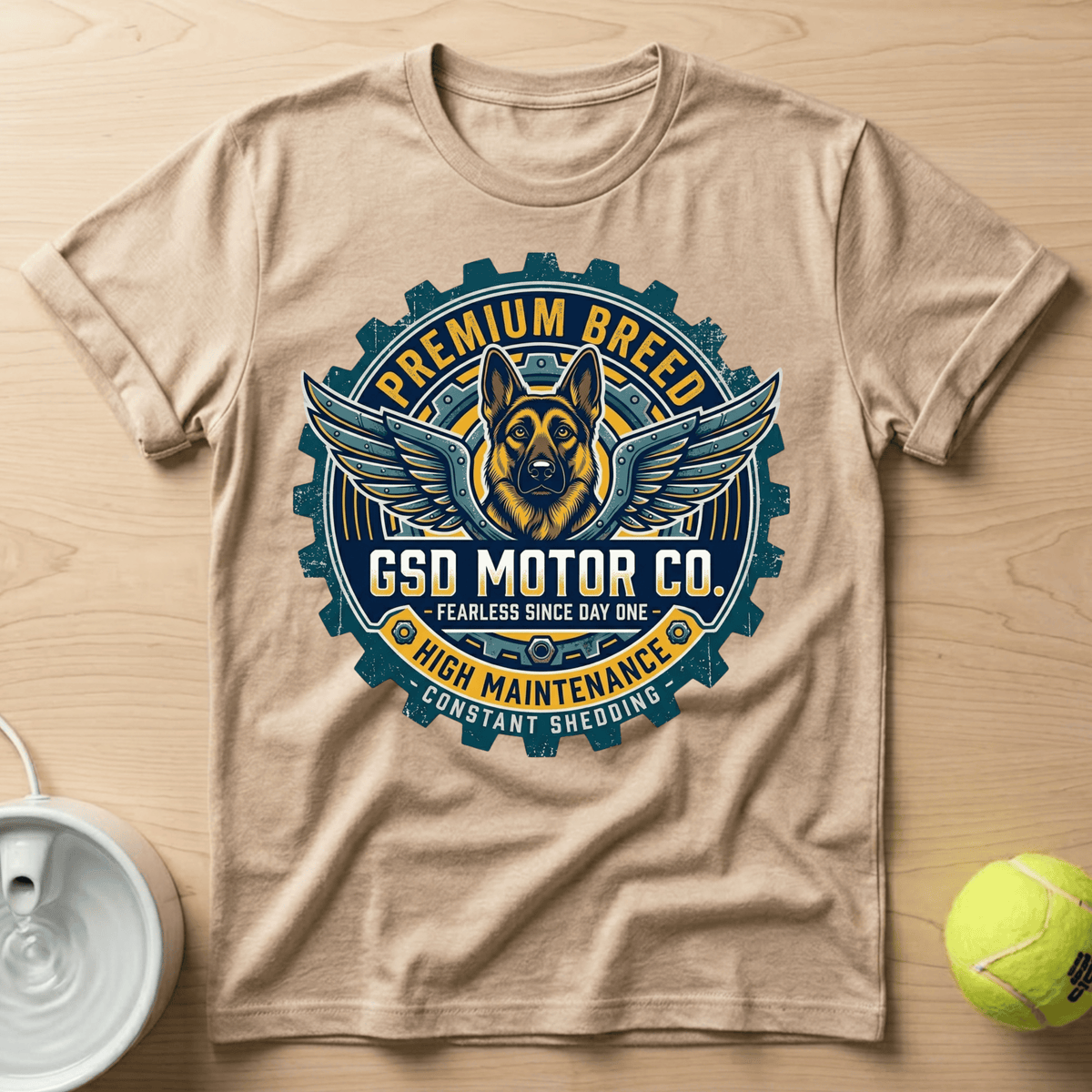 German Shepherd x GSD Motor - T-Shirt