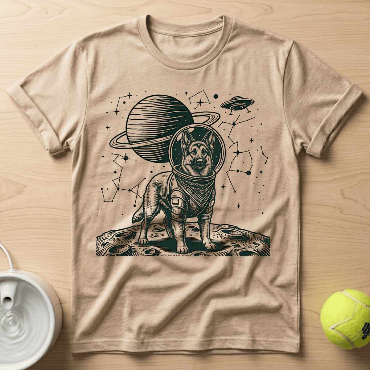 German Shepherd x Astronaut - T-Shirt