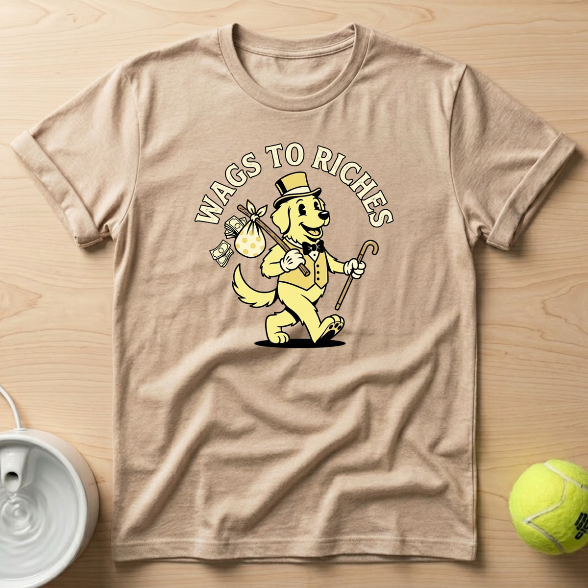 Golden Retriever x Wags to Riches - T-Shirt