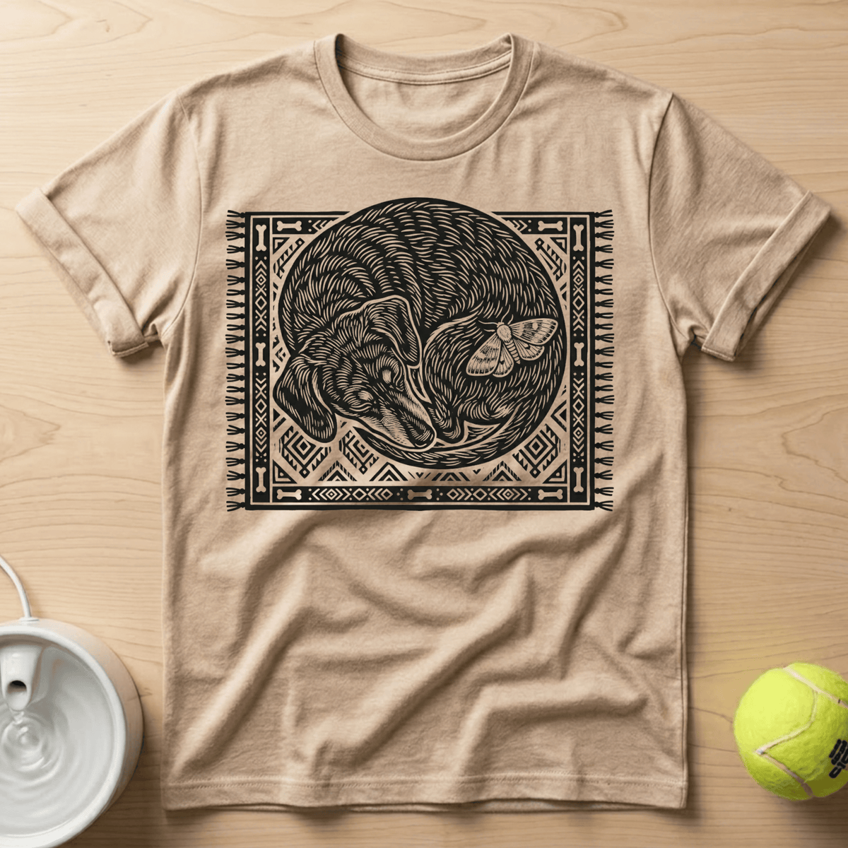Dachshund x Linocut - T-Shirt