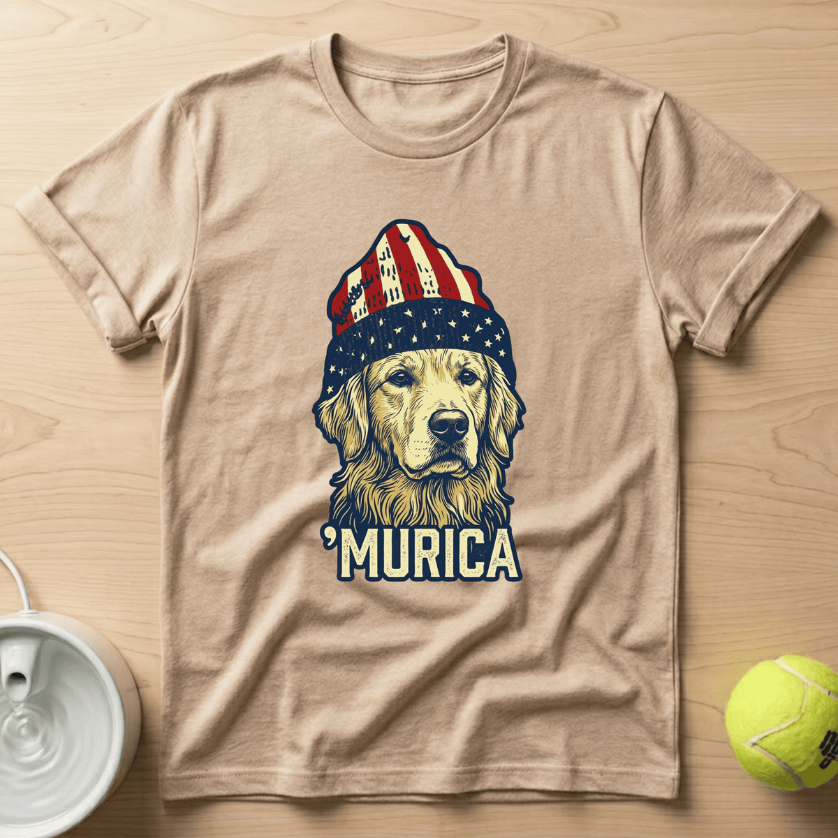 Golden Retriever x Murica - T-Shirt