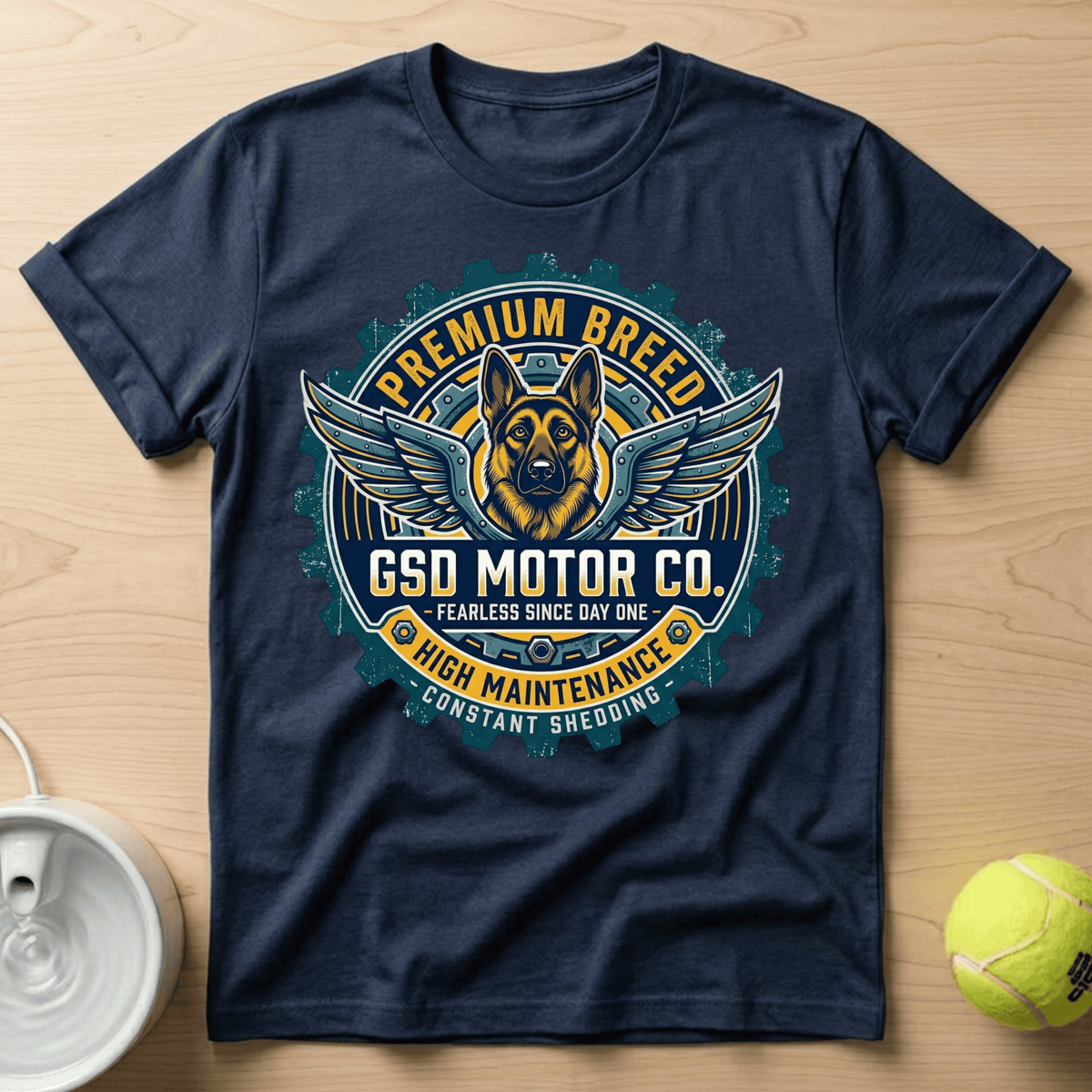 German Shepherd x GSD Motor - T-Shirt